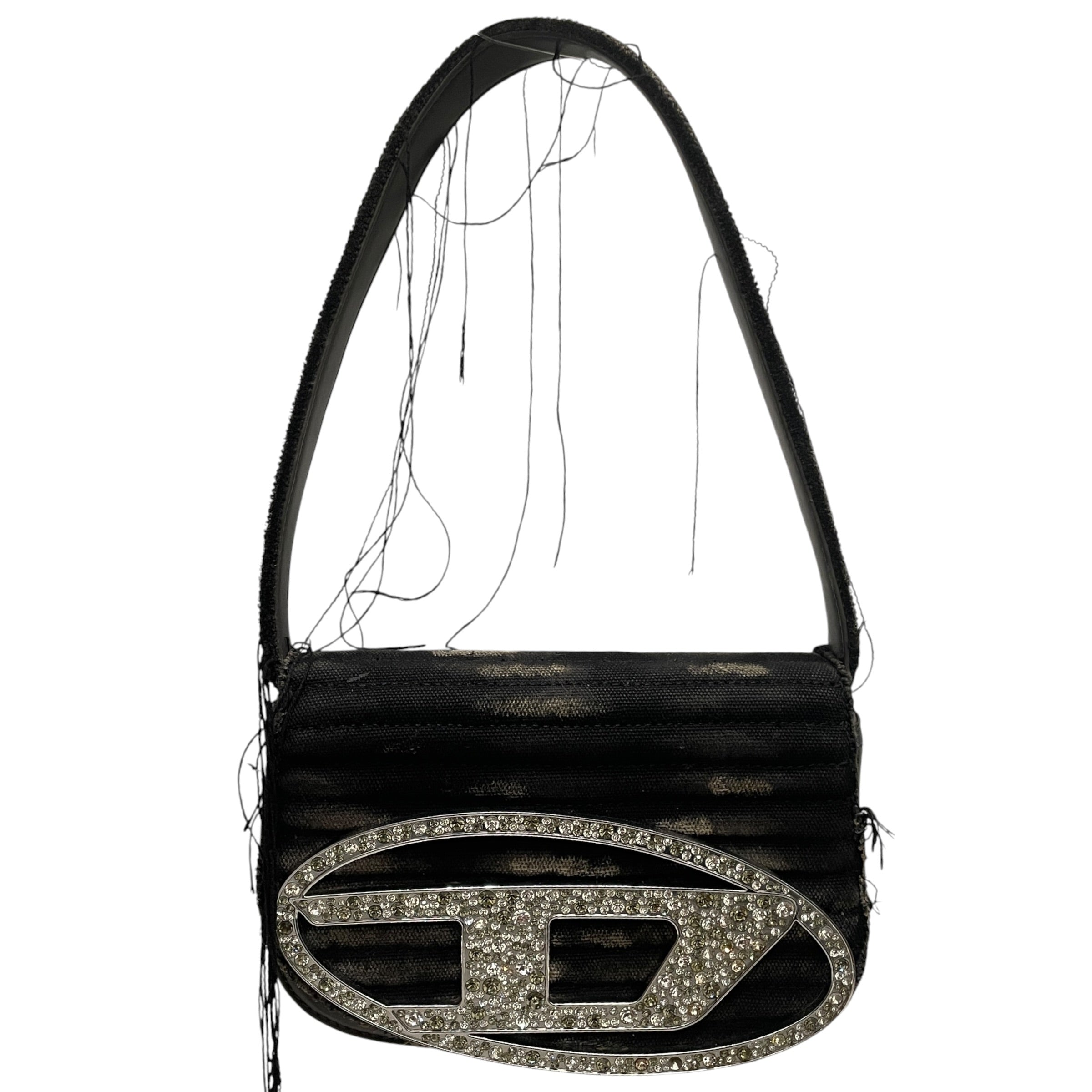 DIESEL/Hand Bag/All Over Print/Cotton/BLK/DISTRESSED D LOGO BAG view 1