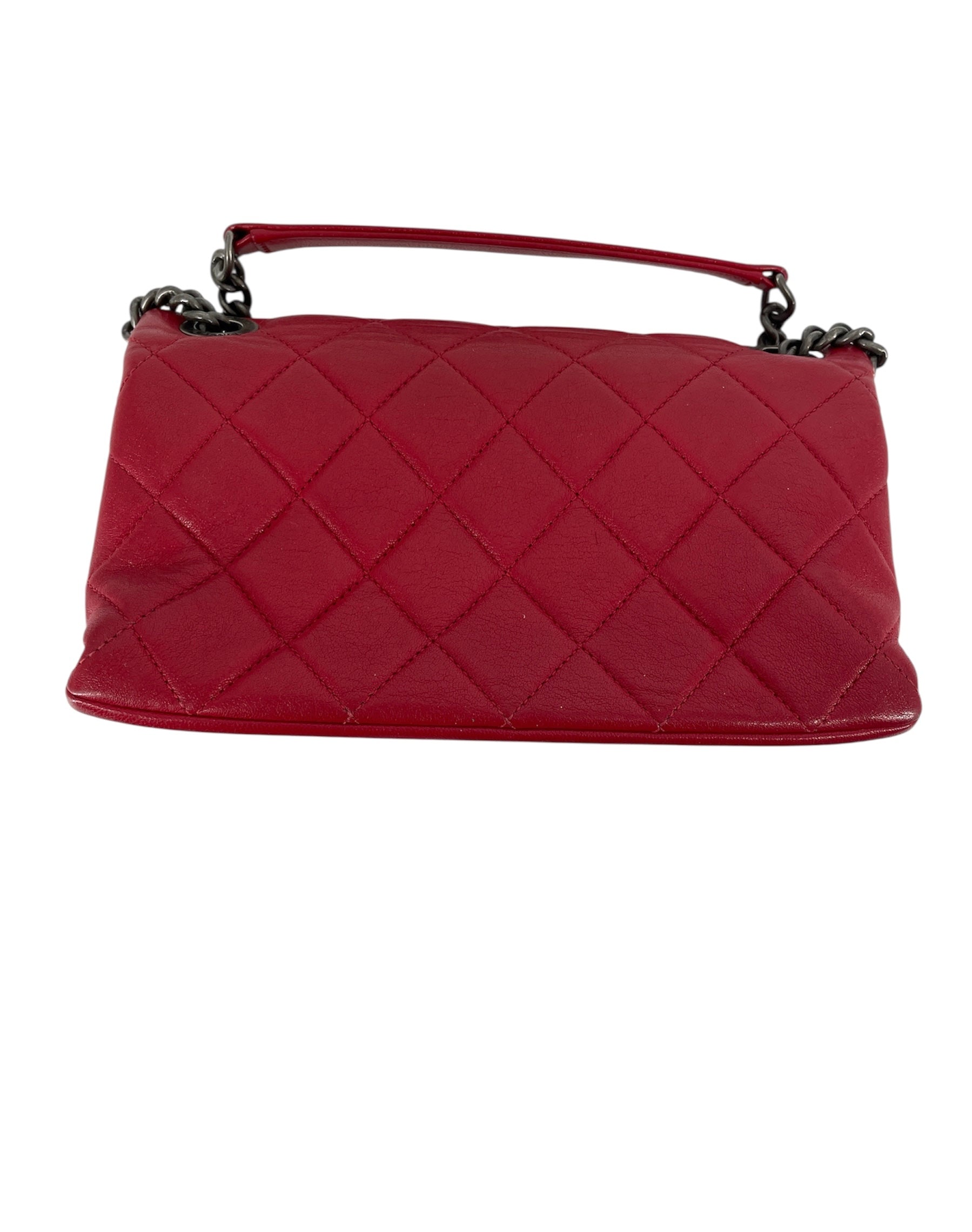 CHANEL/Cross Body Bag/Leather/RED/20781184 view 2