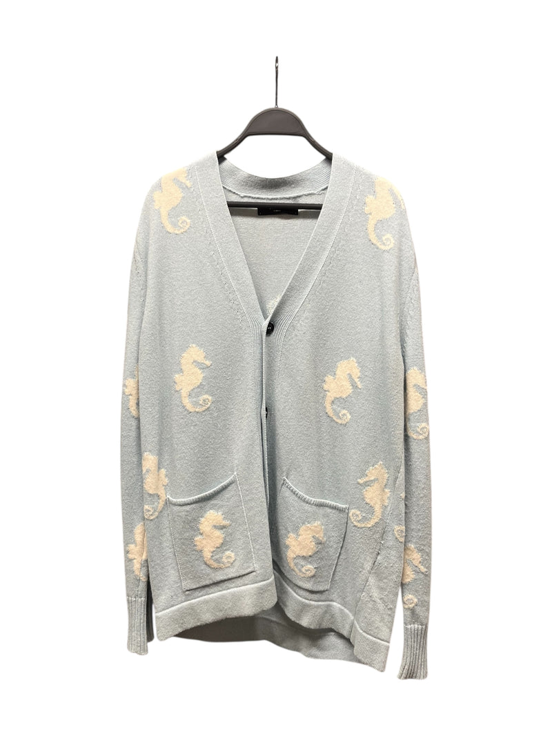 AMIRI/Cardigan/XS/Graphic/Wool/BLU/SEAHORSE GRAPHIC