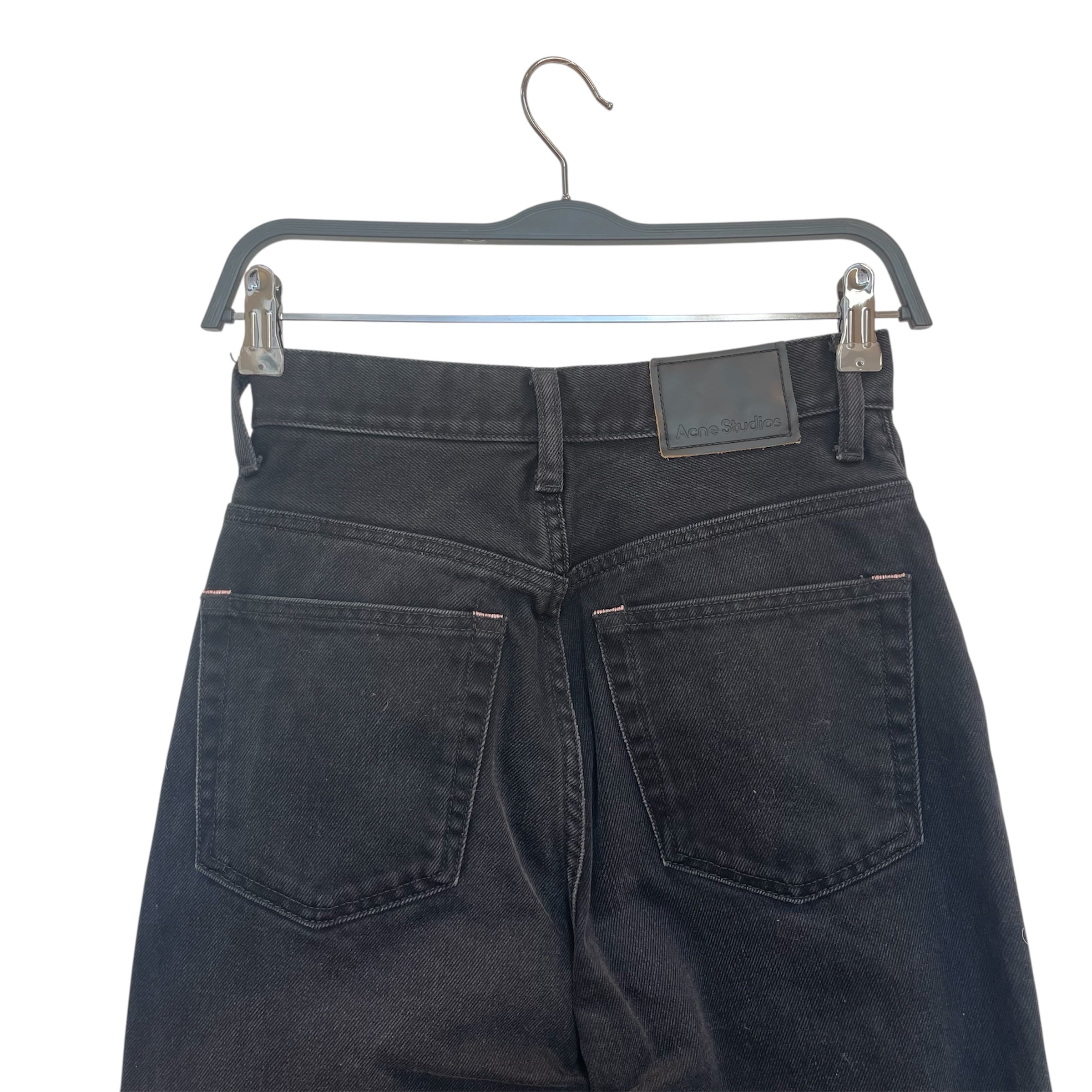 Acne Studios/Straight Pants/27/Denim/BLK/1990s Washed Out Black Denim view 5