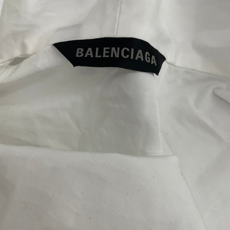 BALENCIAGA/SL Blouse/36/Cotton/WHT/LONG SHIRT / DRESS