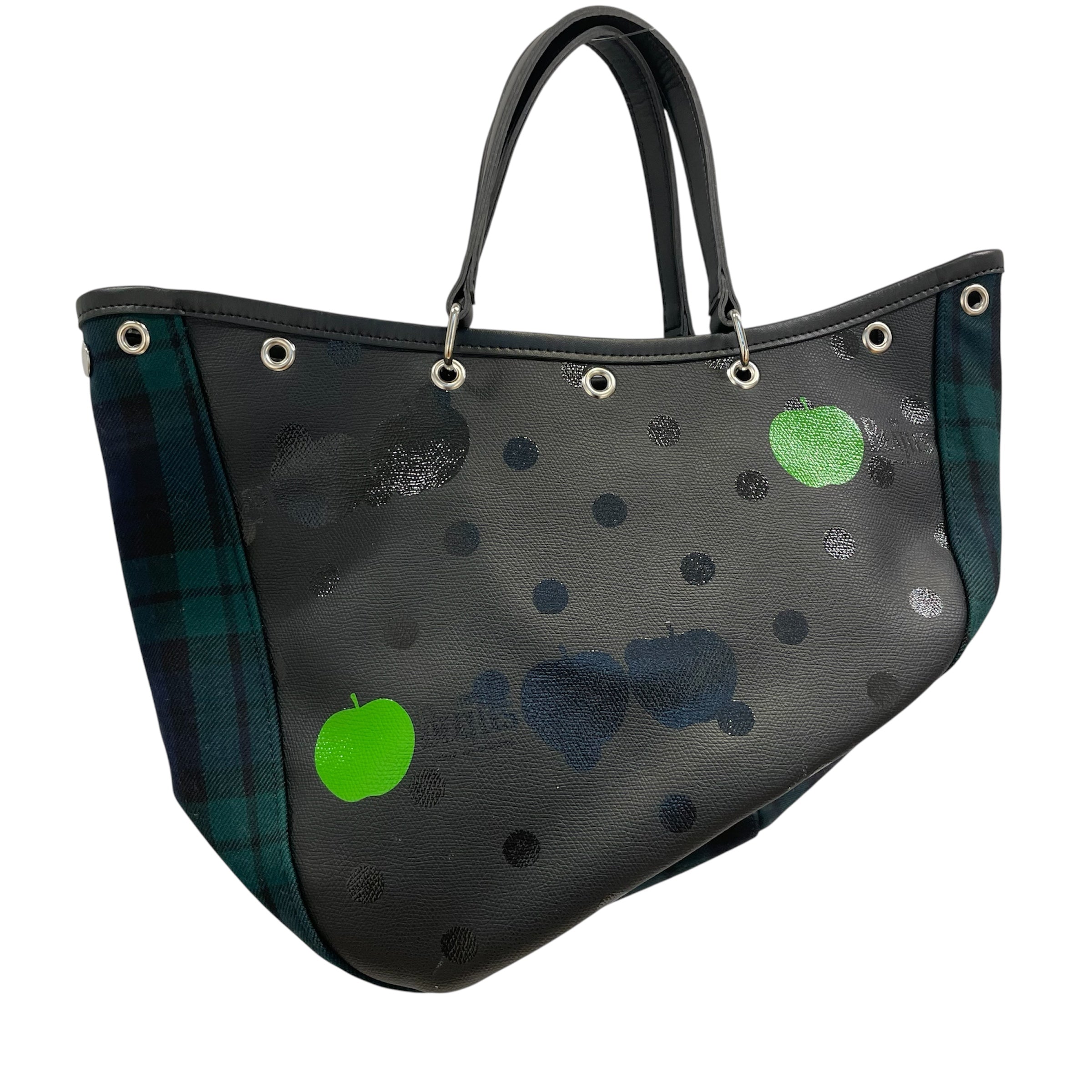 THE BEATLES COMME des GARCONS/Hand Bag/All Over Print/Leather/BLK/ view 2