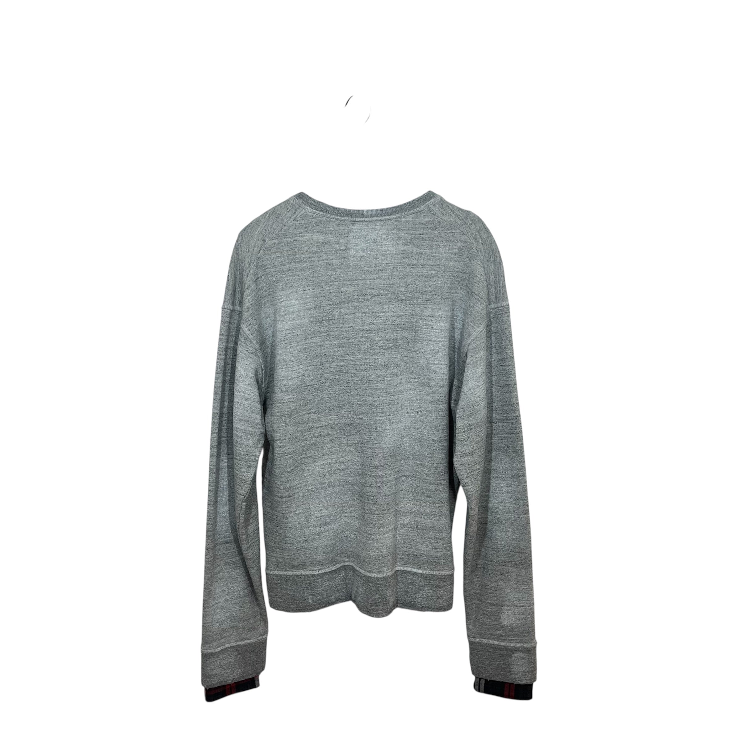 DSQUARED2/Sweatshirt/M/Cotton/GRY/EAGLE GRAPHIC AND ZIP SIDES view 2