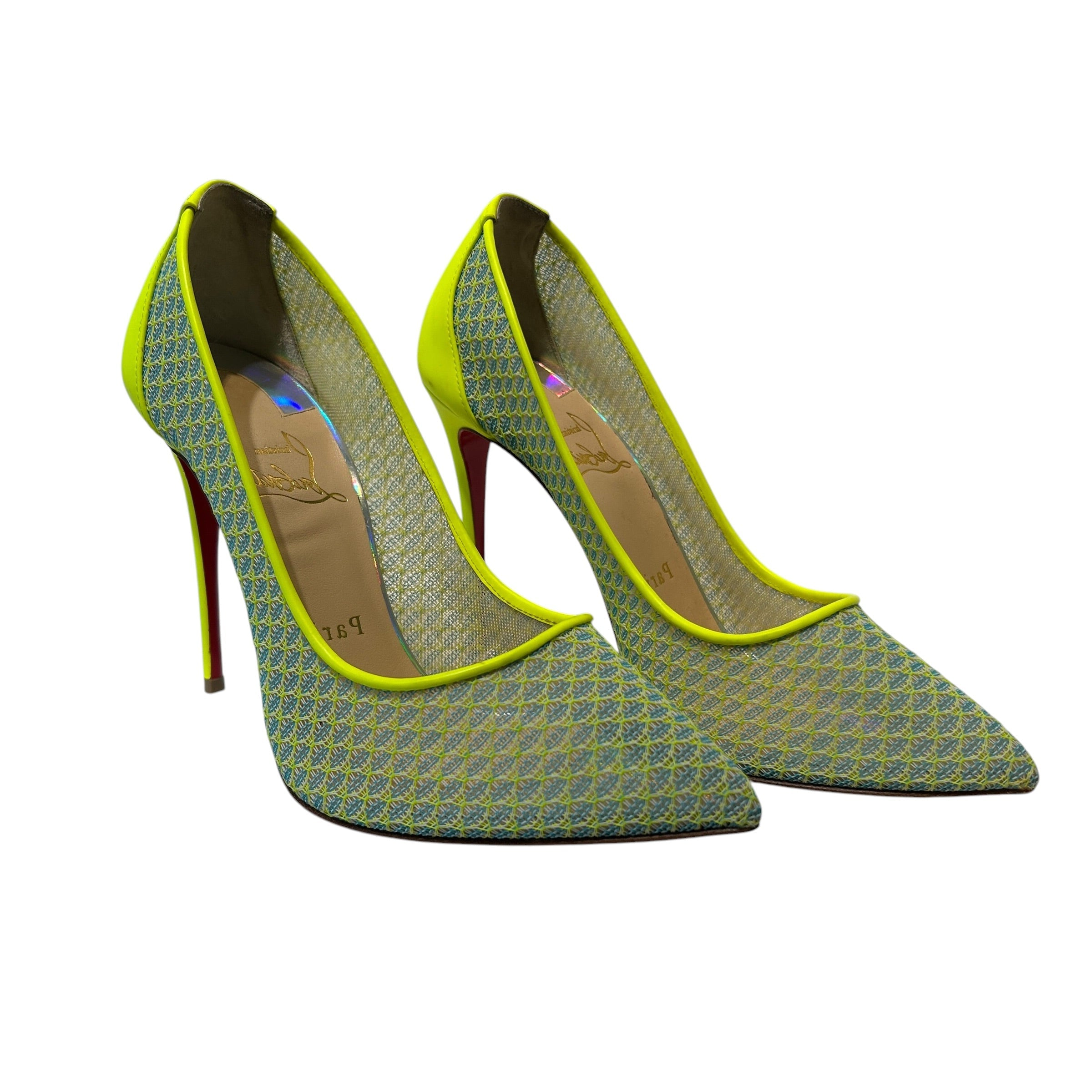 Christian Louboutin/Heels/EU 37/GRN/Follies Lace 100 view 1