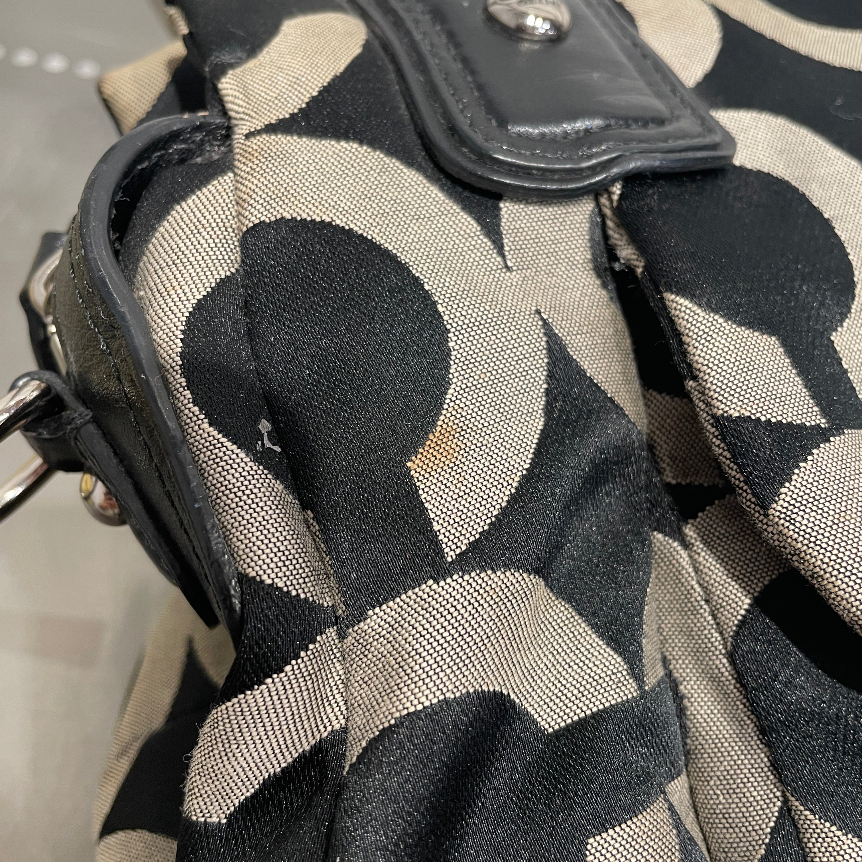 COACH/Hand Bag/Acrylic/BLK/CC ALL OVER PRINT GREY view 4