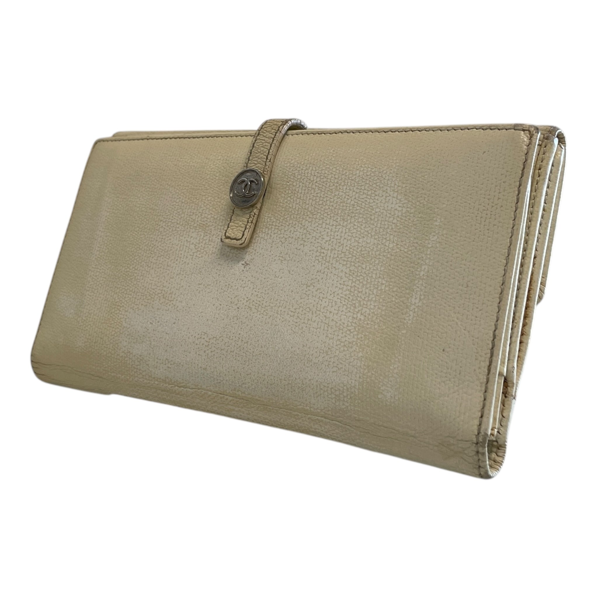 CHANEL/Long Wallet/Leather/CRM/K38C74J view 1