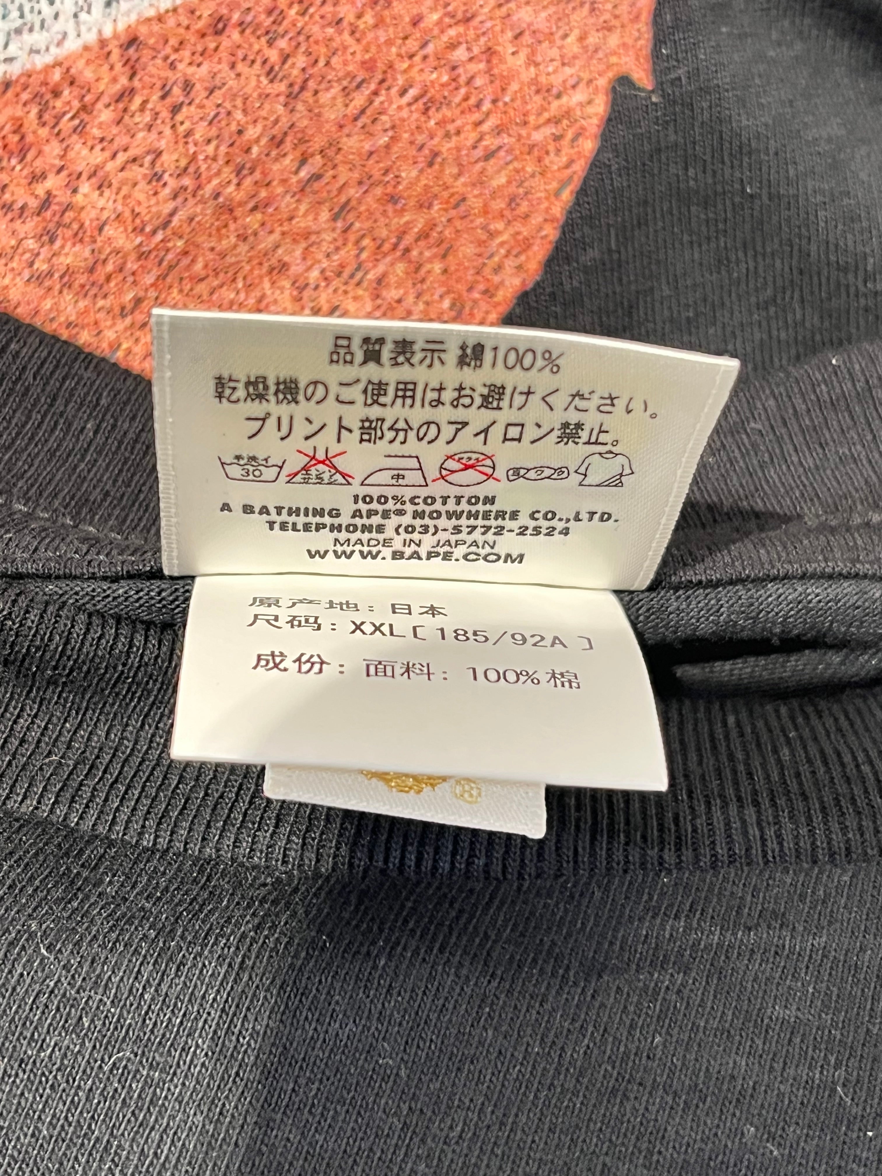 BAPE STA!/T-Shirt/XXL/Cotton/BLK/TOKYO BAPE view 4