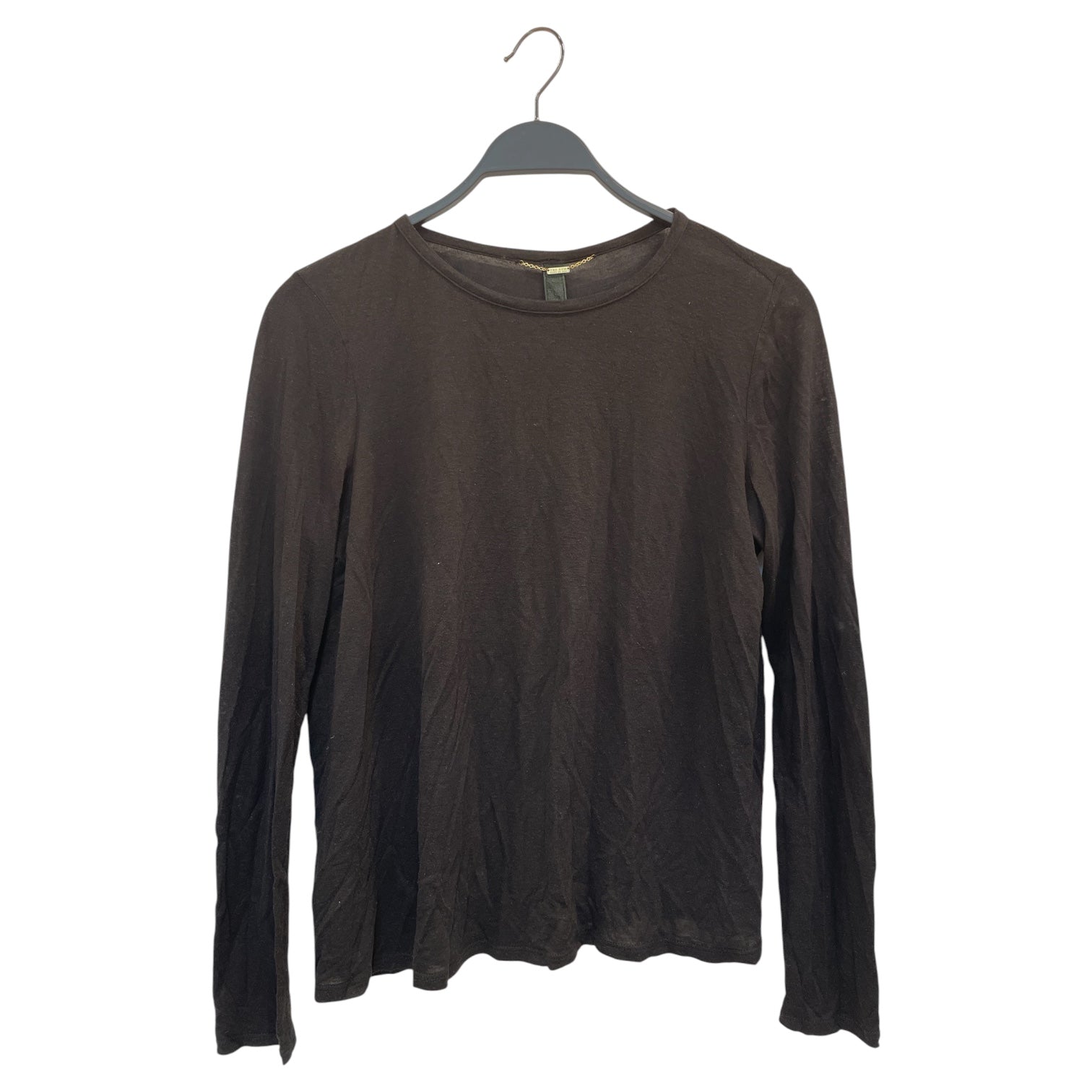 The Row/LS T-Shirt/S/Cotton/BLK/gld chain collar view 1