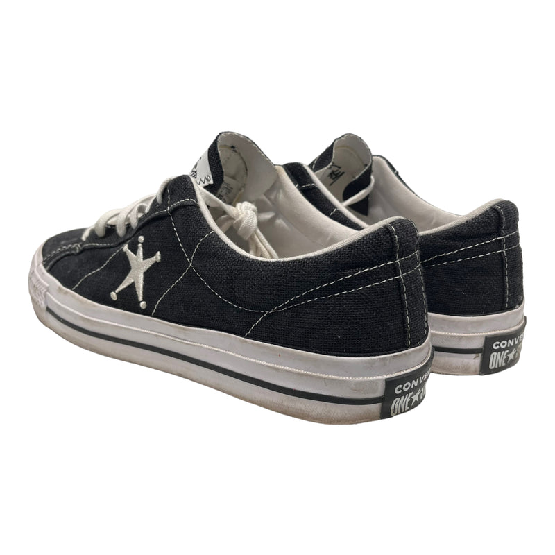 CONVERSE/STUSSY/Low-Sneakers/US 13/BLK/One star