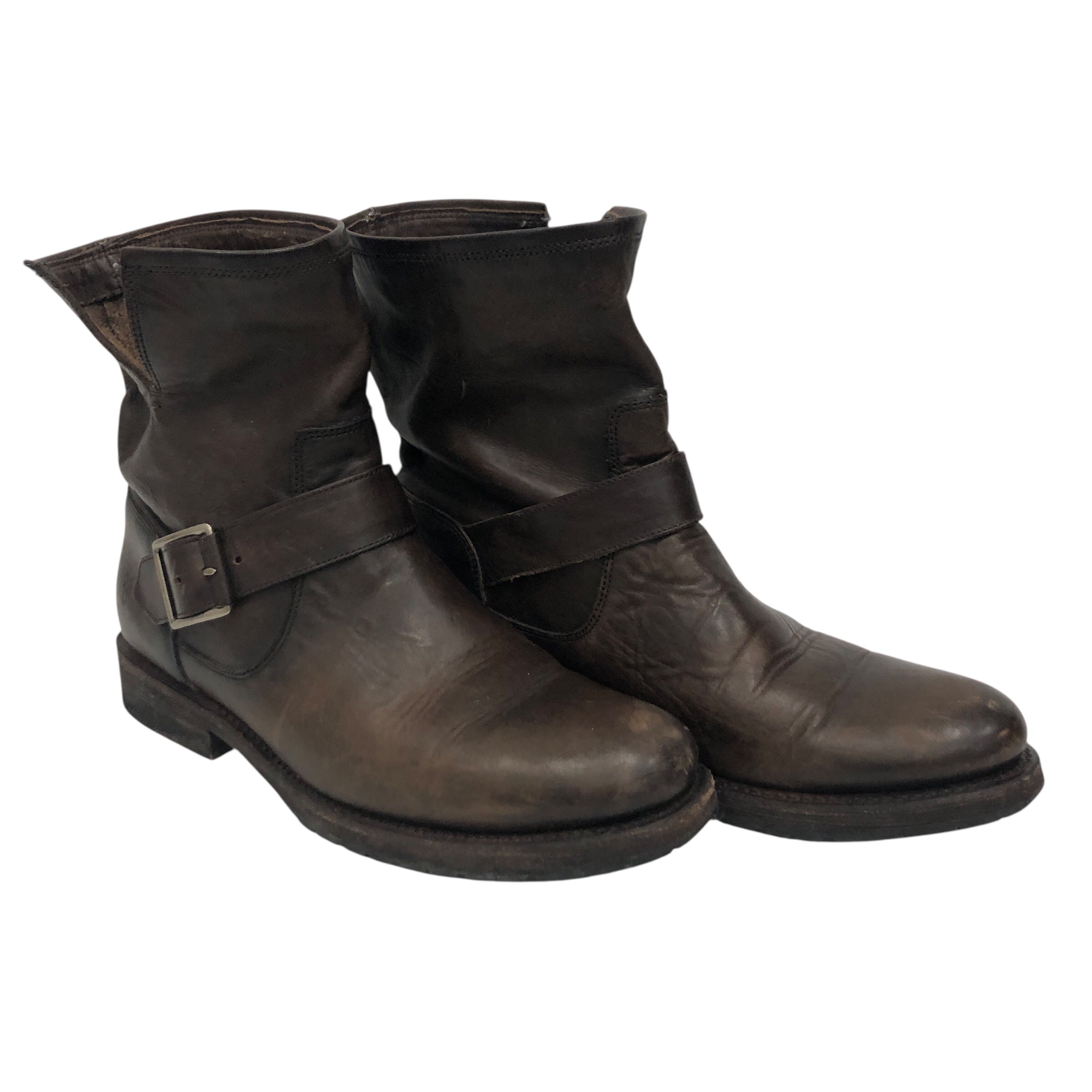 FRYE/Ankle Boots/US 8/Leather/BRW/ view 1