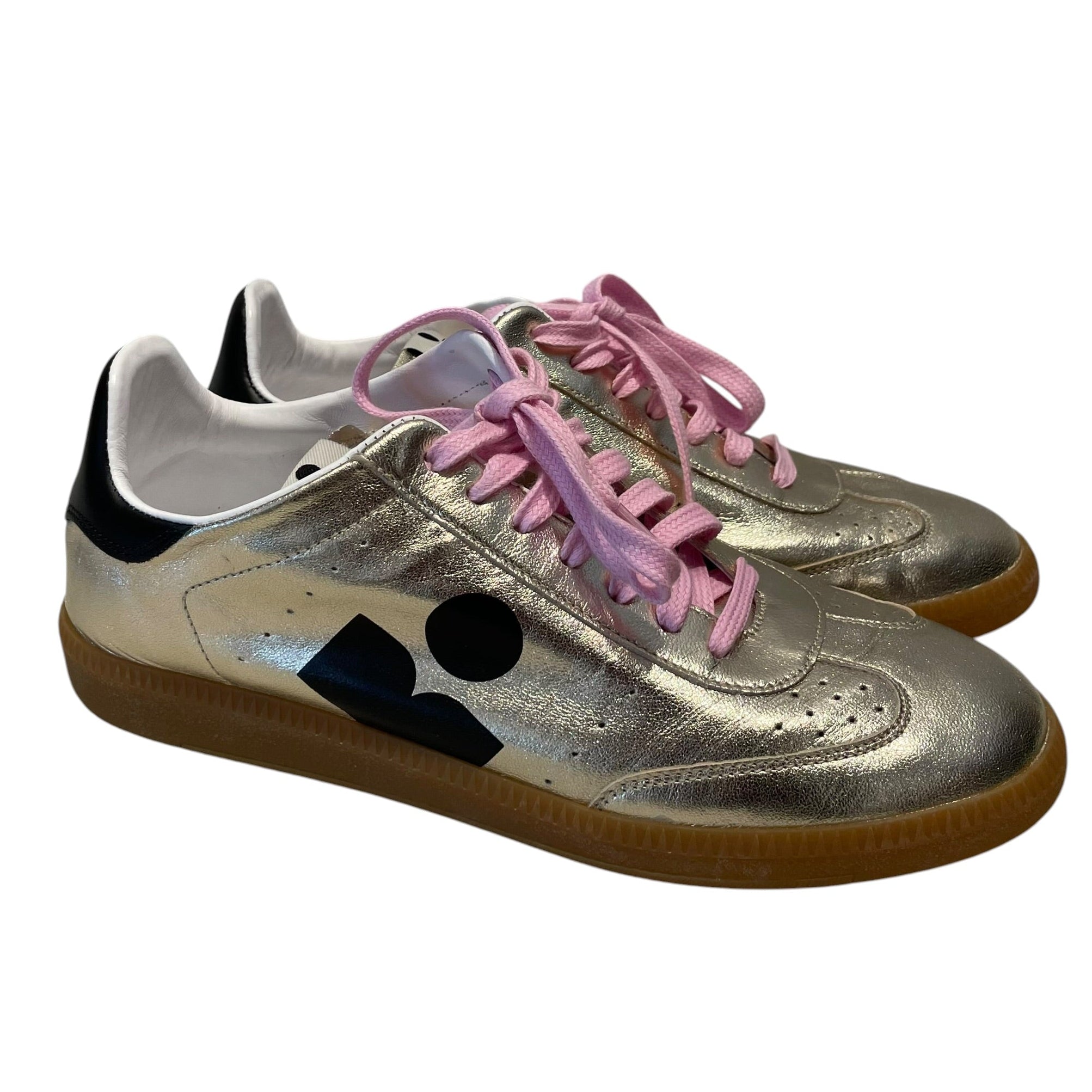 ISABEL MARANT/Low-Sneakers/EU 38/Leather/GLD/kaycee gold low view 1