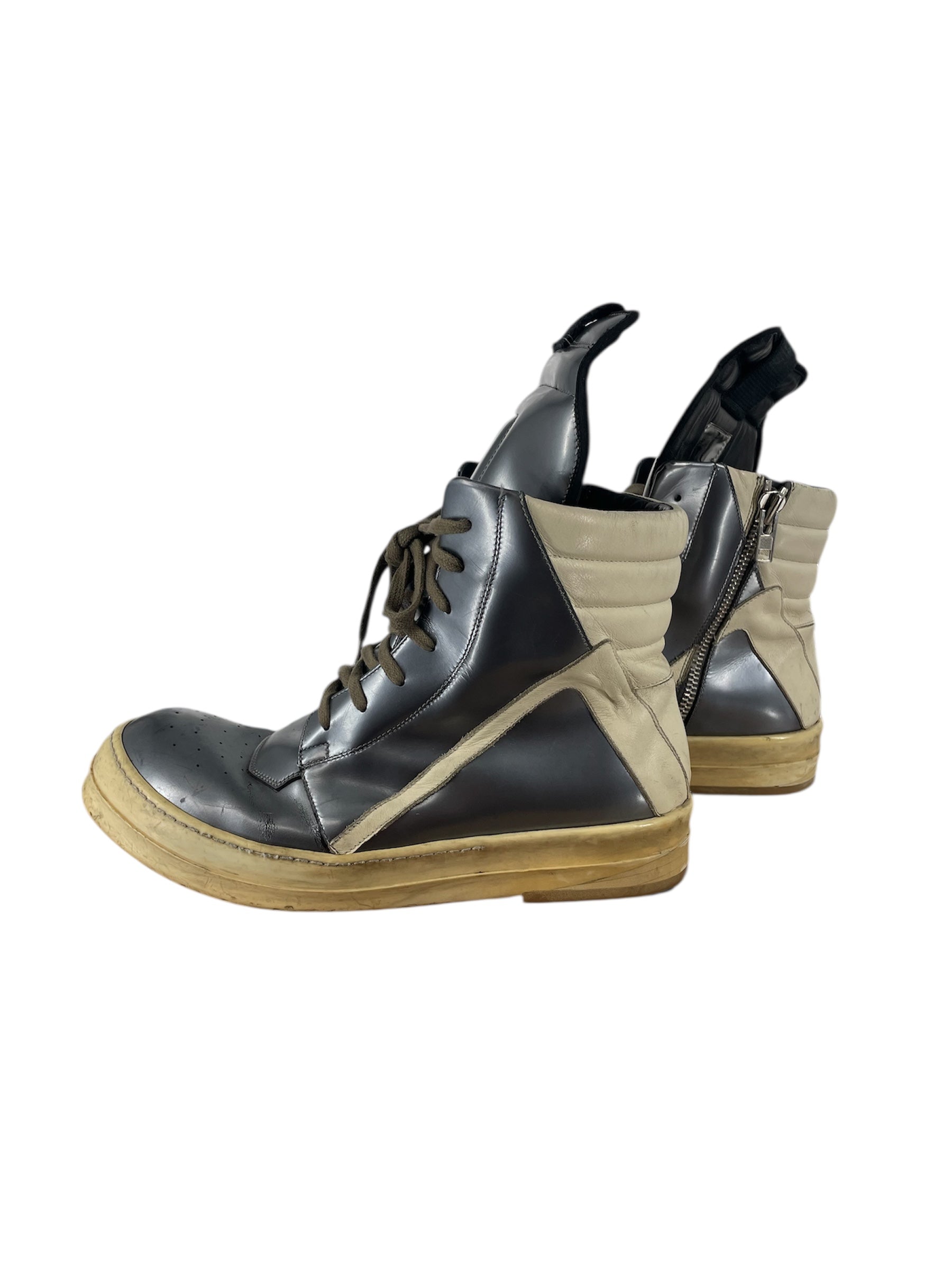 Rick Owens/Hi-Sneakers/EU 43/Leather/IDG/GEOBASKET - E152298 view 3