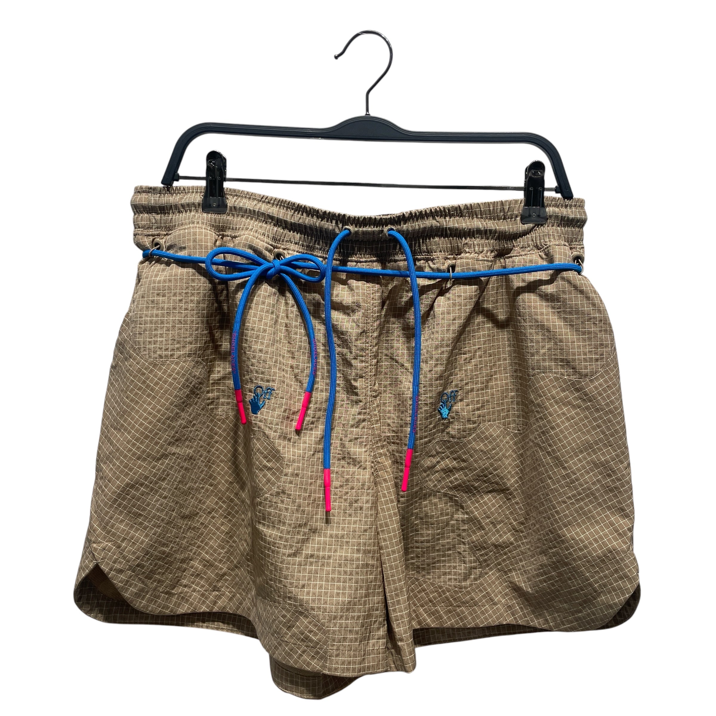 OFF-WHITE/NIKE/Shorts/L/Cotton/BEG/002 woven view 1