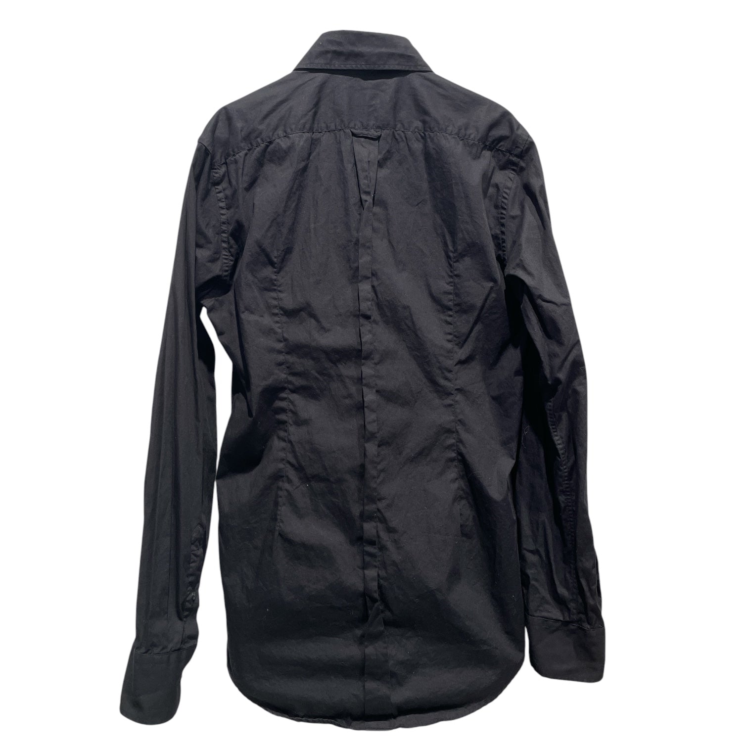 DOLCE&GABBANA/LS Shirt/M/Cotton/BLK/Dress/DOLCE & GABBANA COLLARED LS view 2