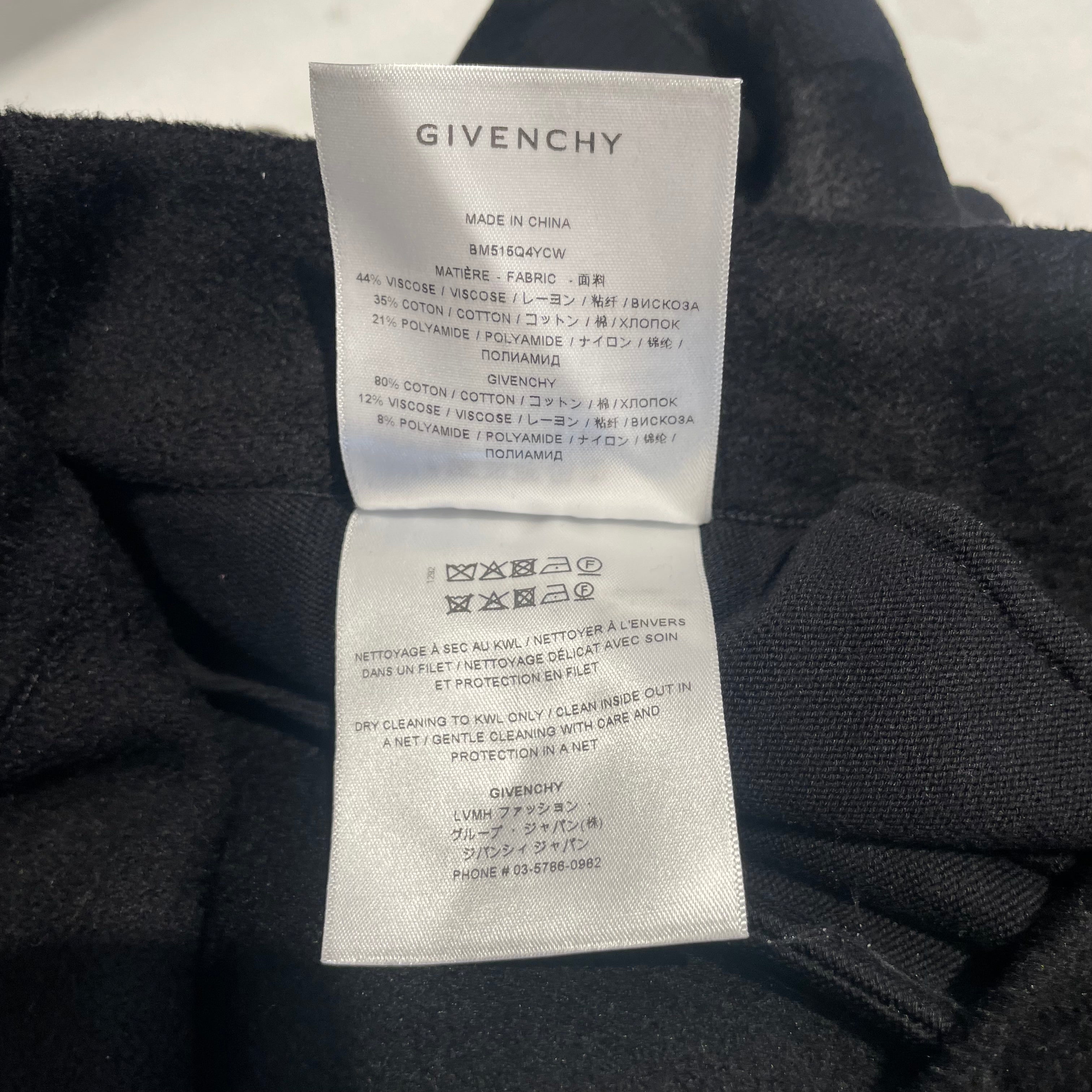 GIVENCHY/Pants/L/Cotton/BLK/VELVET JOGGER view 5