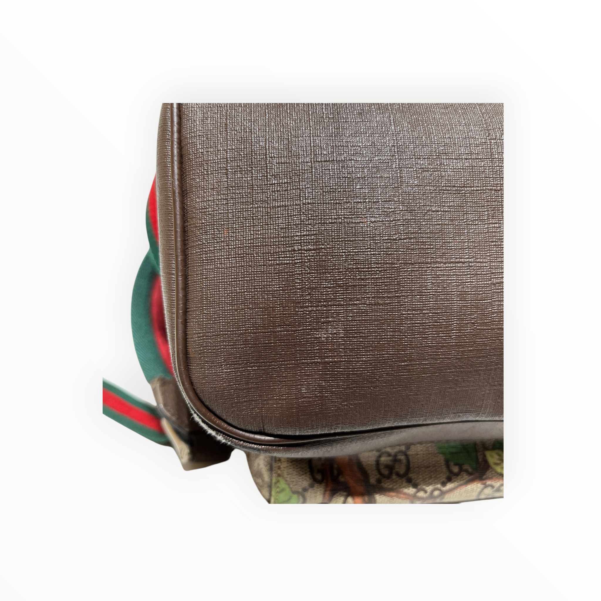 GUCCI/Backpack/Monogram/Leather/BRW/GG Supreme Tian Print Backpack view 8
