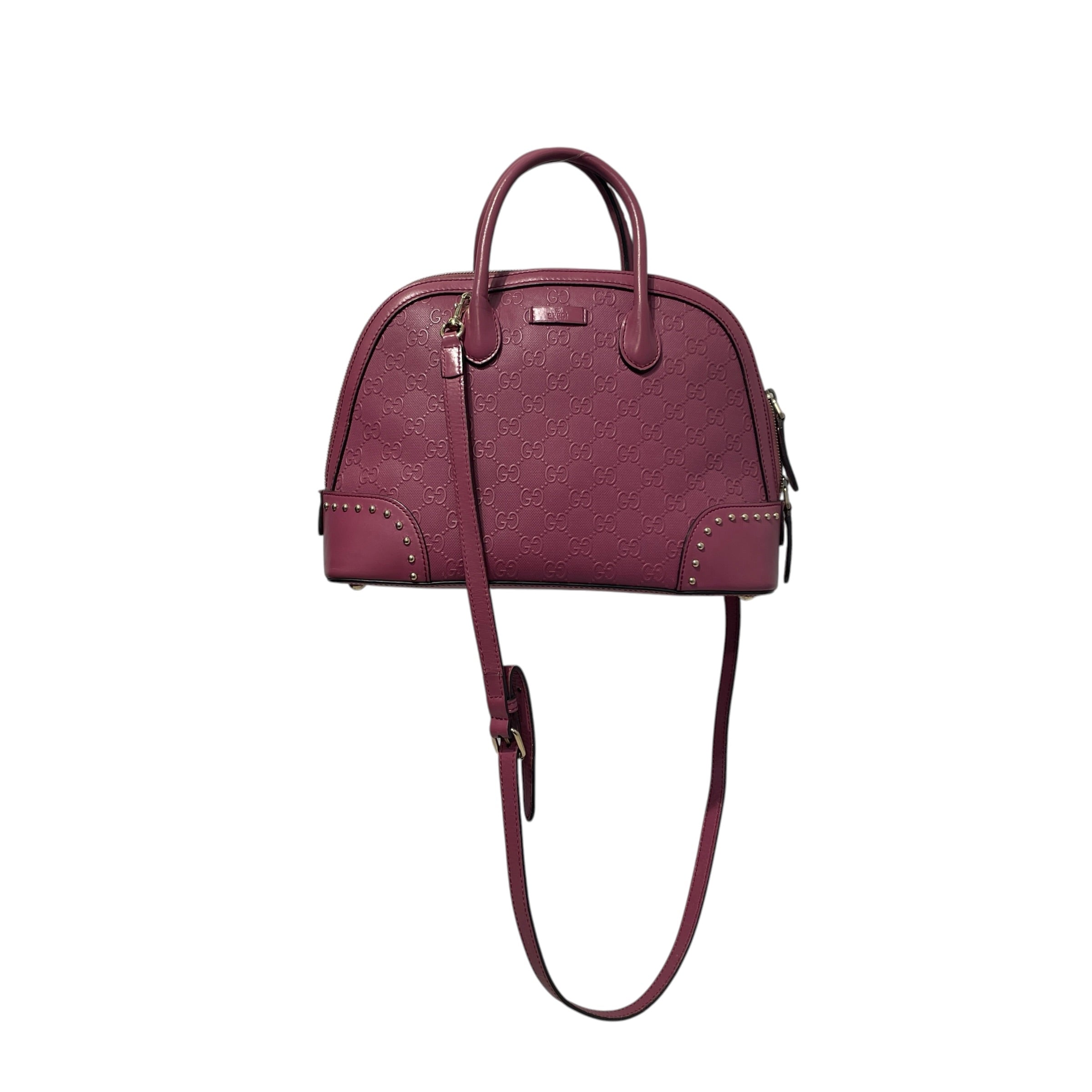 GUCCI/Hand Bag/Monogram/Leather/PPL/Studded Dome Tote view 1