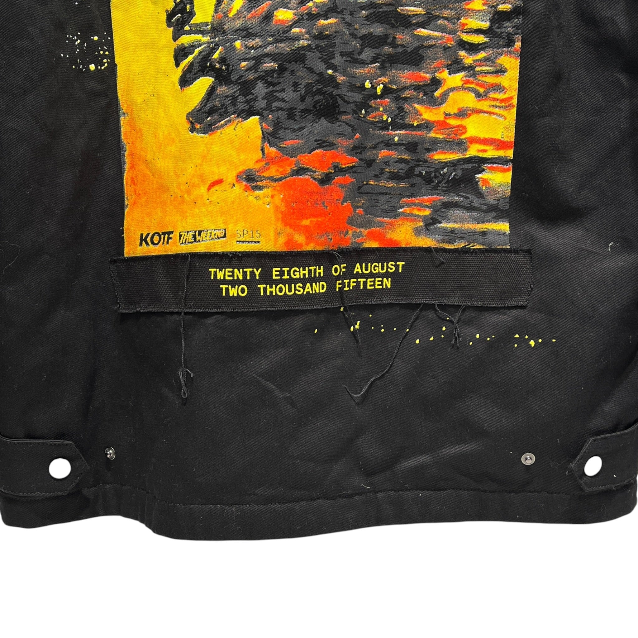 THE WEEKND/Jacket/XXL/Cotton/BLK/Graphic/XO MADNESS WORK JACKET KOTF view 3