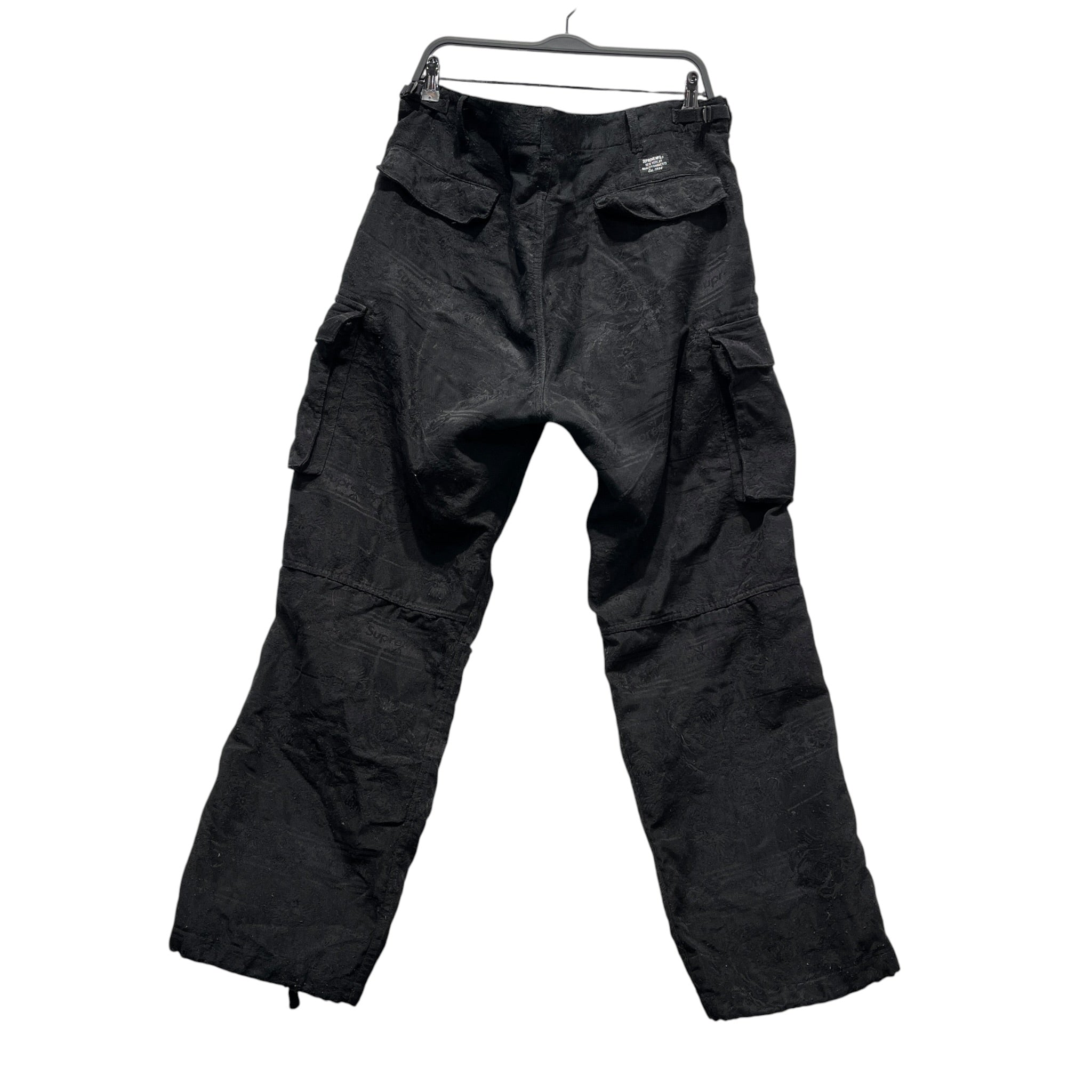 Supreme/Cargo Pants/36/Cotton/BLK/Floral Pattern/TAPESTRY view 2