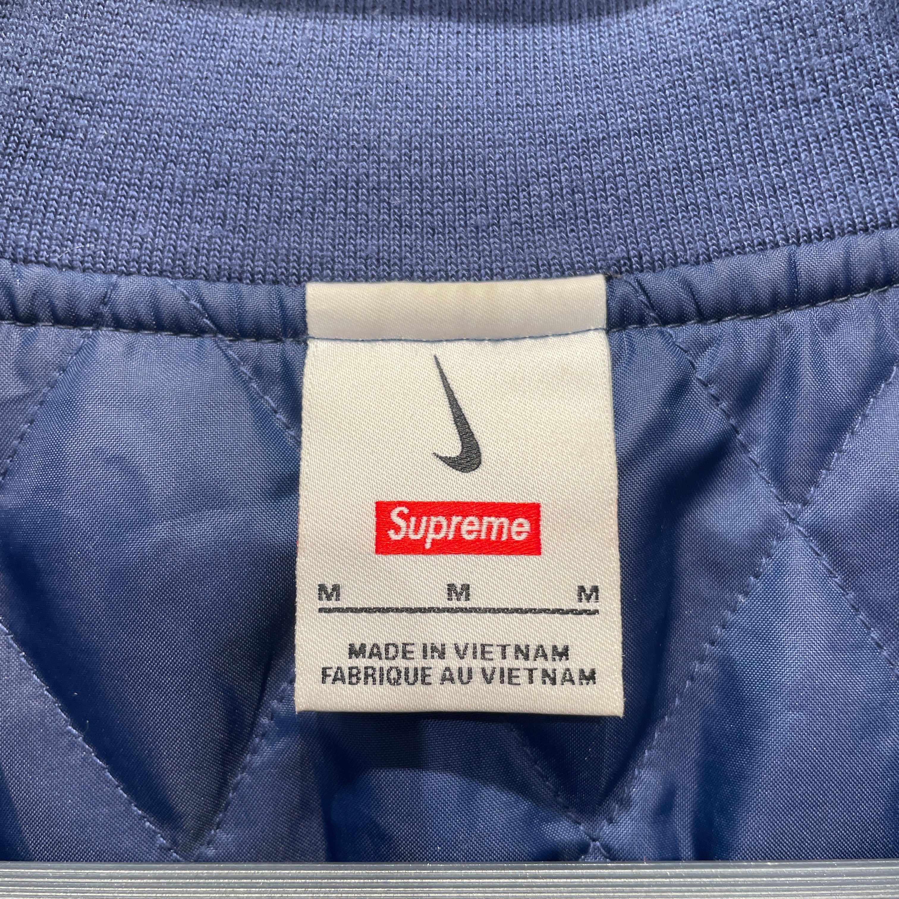 Supreme/NIKE/Windbreaker/M/Nylon/NVY/All Over Print/1/4 ZIP RIPSTOP view 3