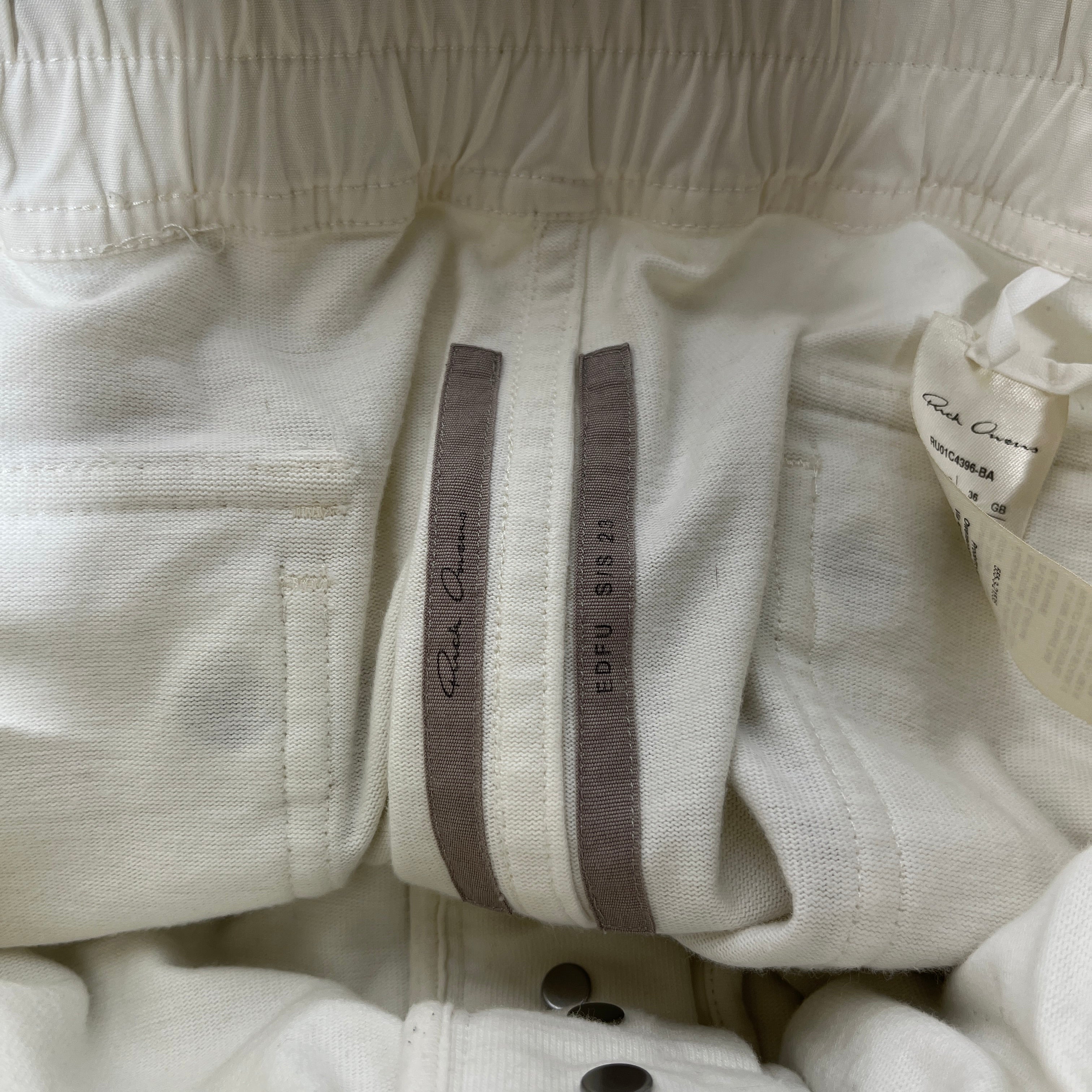 Rick Owens/Cargo Pants/46/Cotton/WHT/ view 4
