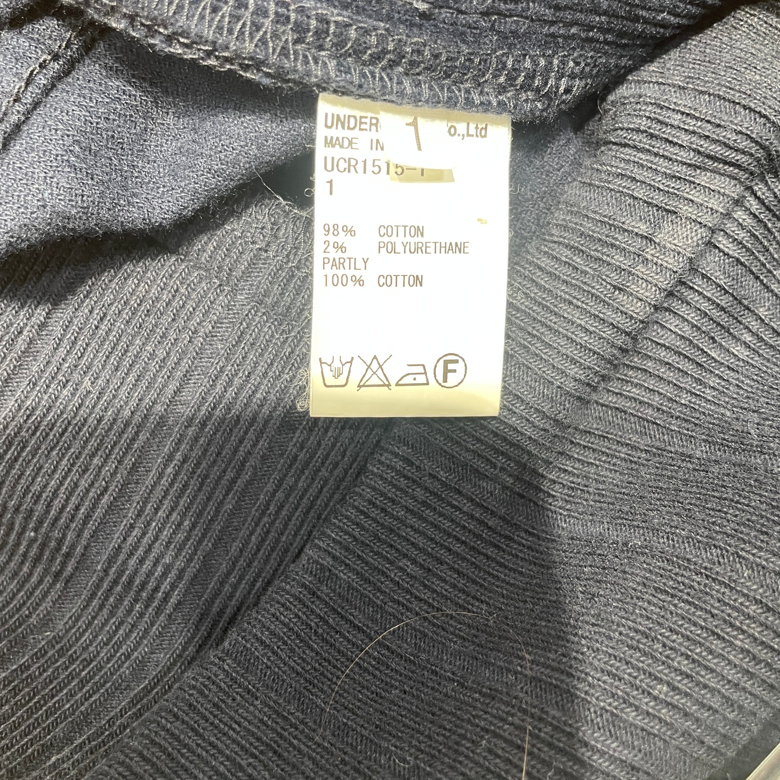 UNDERCOVER/Skinny Pants/1/Corduroy/NVY/ view 3