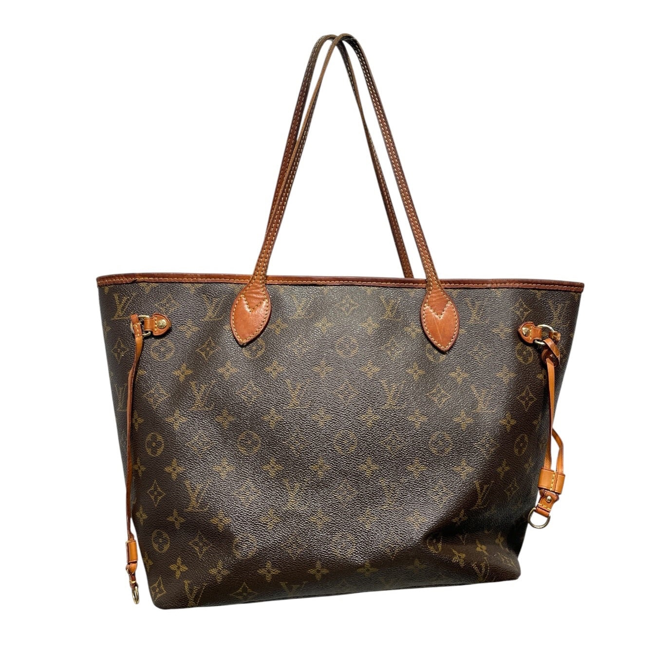 LOUIS VUITTON/Tote Bag/Monogram/Cotton/CML/NEVERFULL TOTE MM view 1