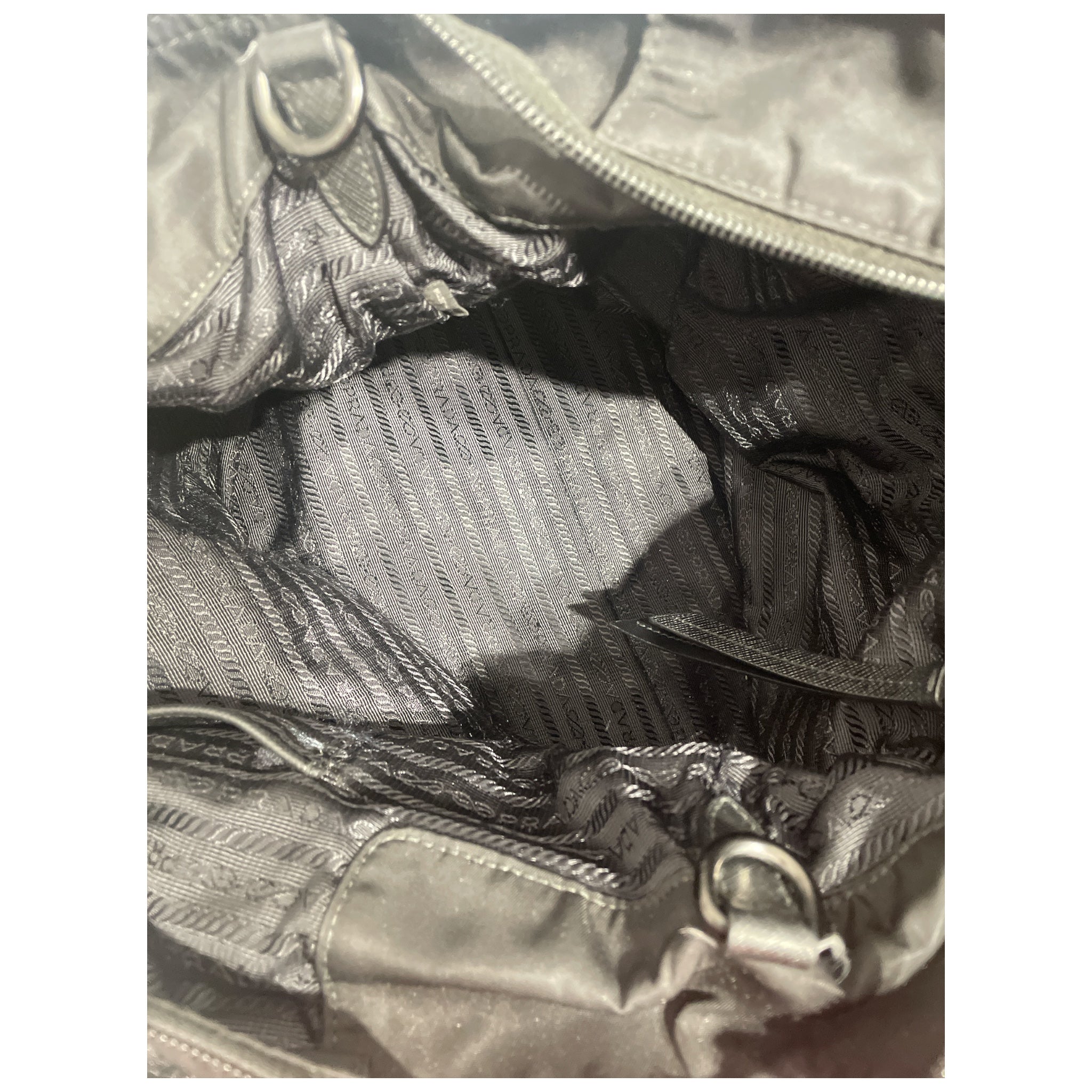 PRADA/Tote Bag/Nylon/BLK/Saffiano tote view 3