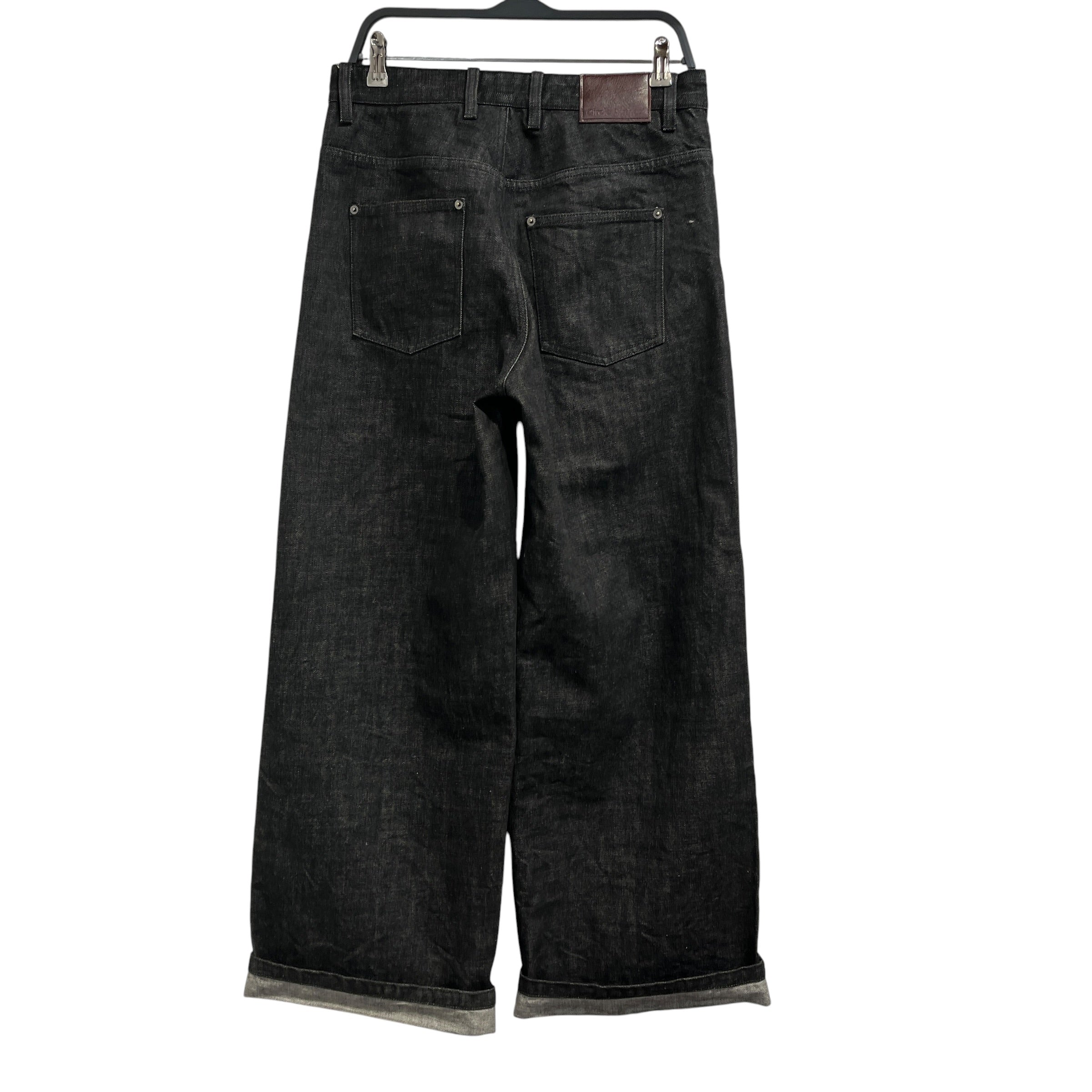 Circle Author/Straight Pants/30/Denim/BLK/Wide Cut Selvedge view 2