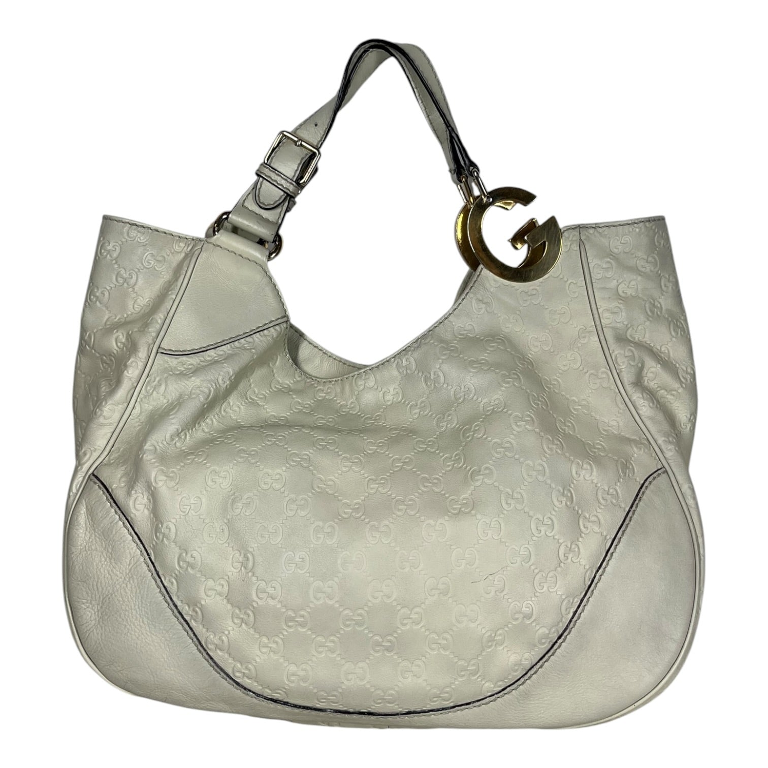 GUCCI/Bag/Monogram/Leather/WHT/GUCCISSIMA CHARLOTTE BAG view 1