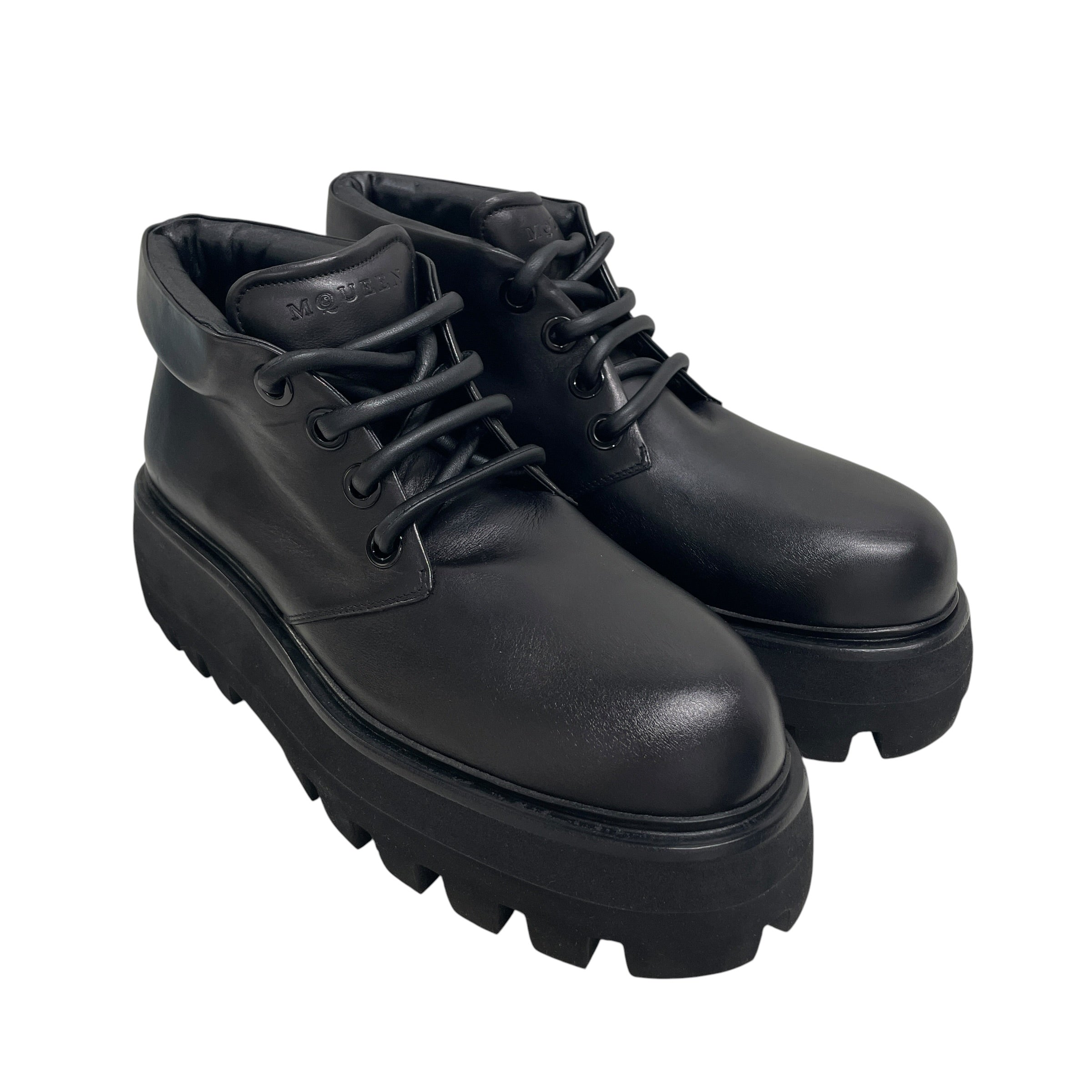 Alexander McQueen/Boots/US 12/Leather/BLK/PLATFORM BOOT /LEATHER LACE view 2