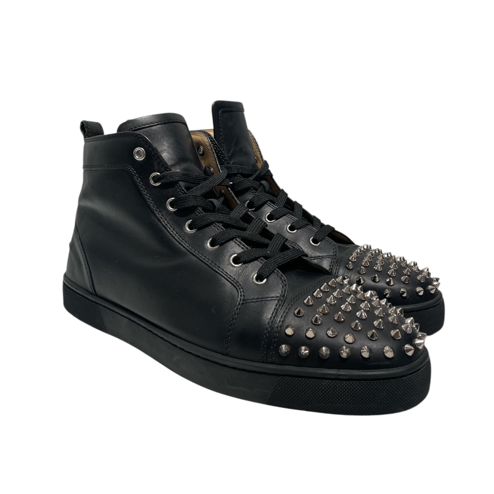 Christian Louboutin/Hi-Sneakers/EU 46/BLK/SILVER SPIKES view 1