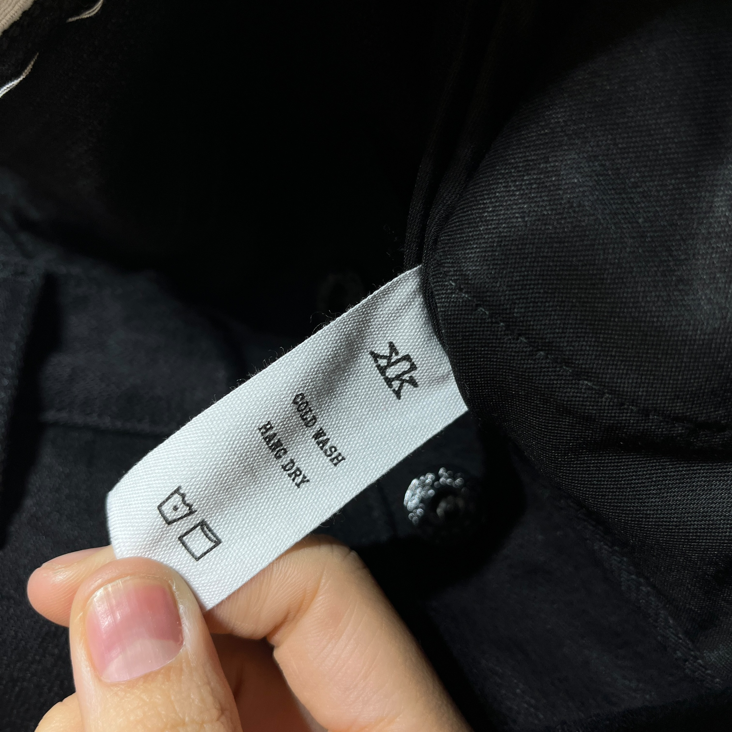 K-TWO STUDIOS/Straight Pants/M/Denim/BLK/18 oz slub view 4
