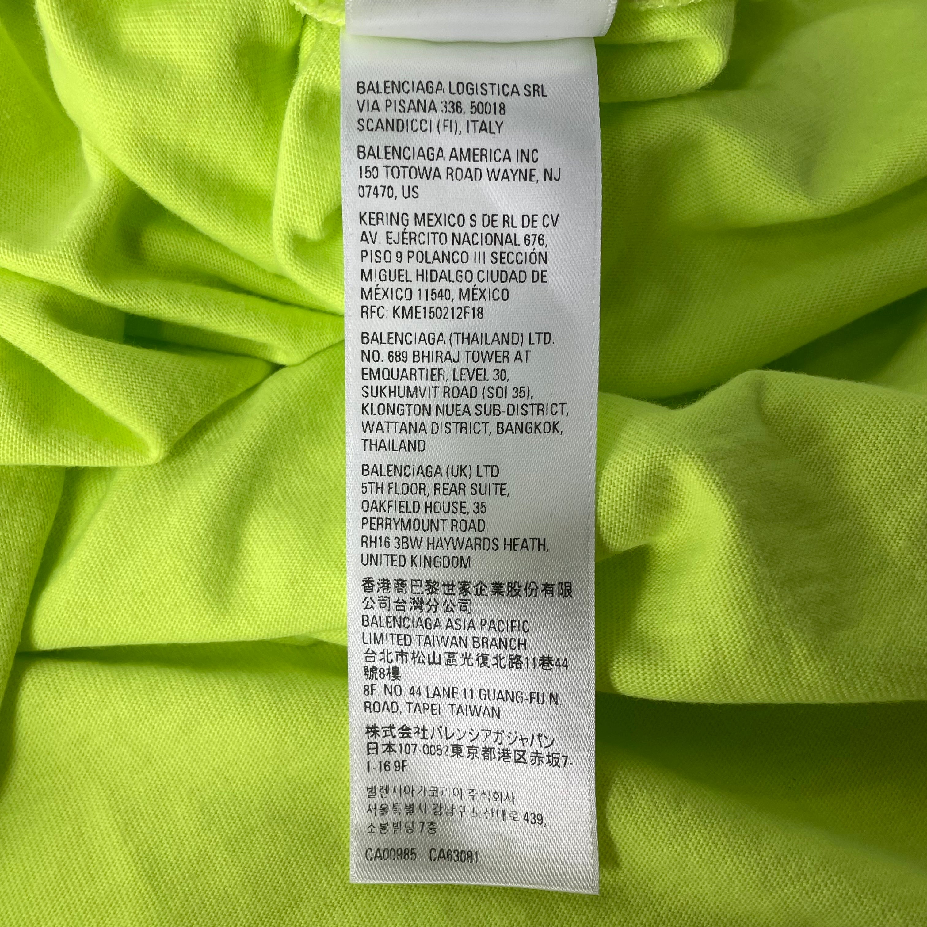BALENCIAGA/T-Shirt/XXL/Cotton/GRN/CRACKED LOGO TEE view 8