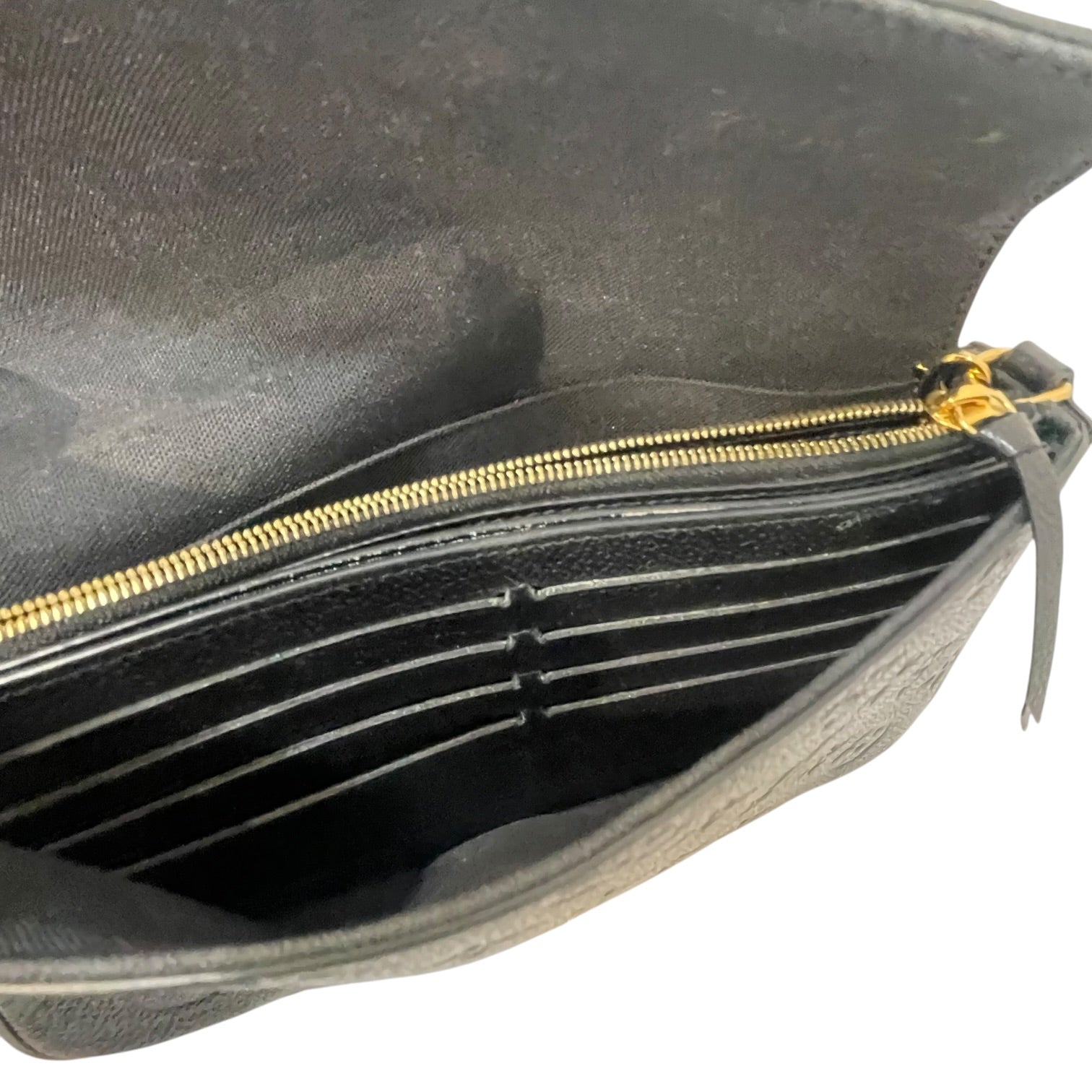 LOUIS VUITTON/Cross Body Bag/Monogram/Leather/BLK/Felicie Pochette Empriente view 5