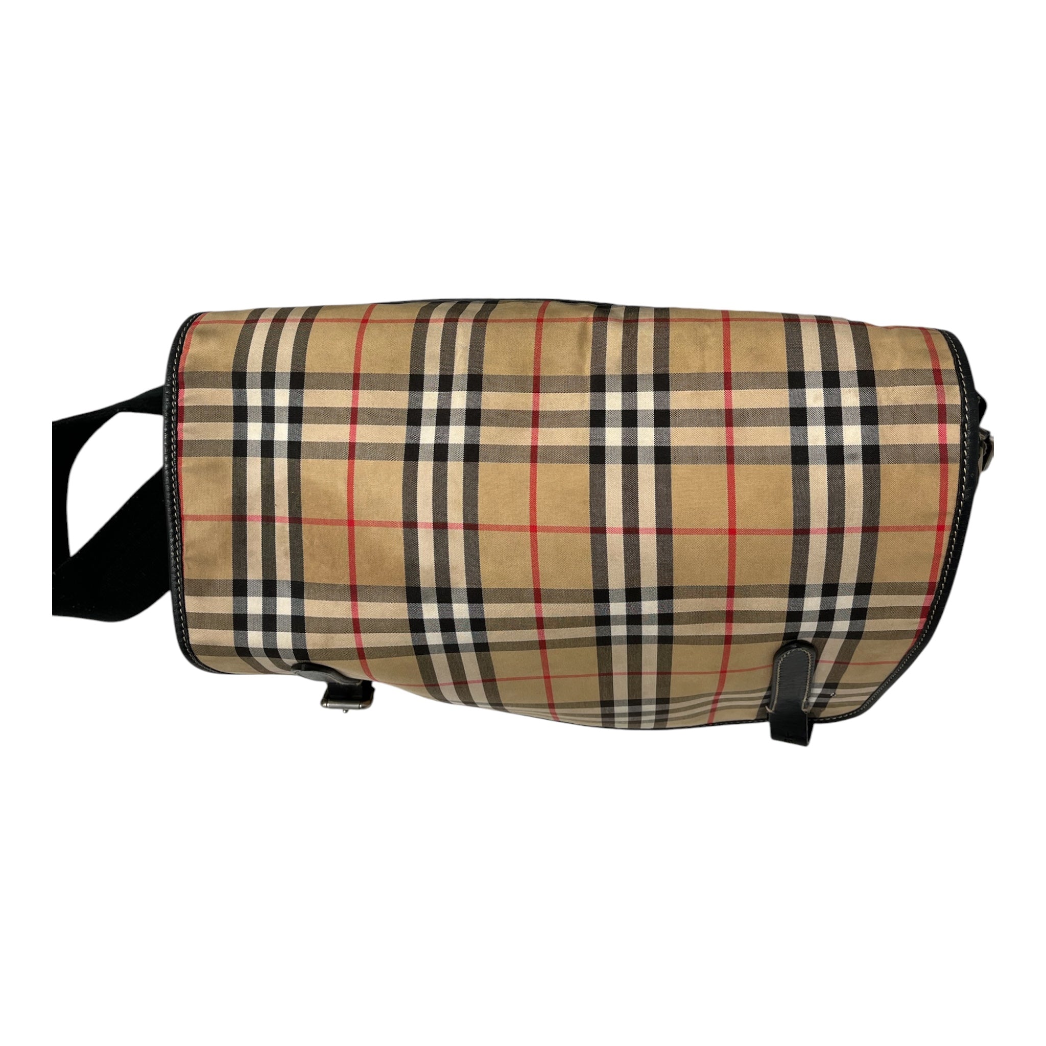 BURBERRY/Cross Body Bag/Plaid/CML/CANVAS MESSANGER BAG view 6