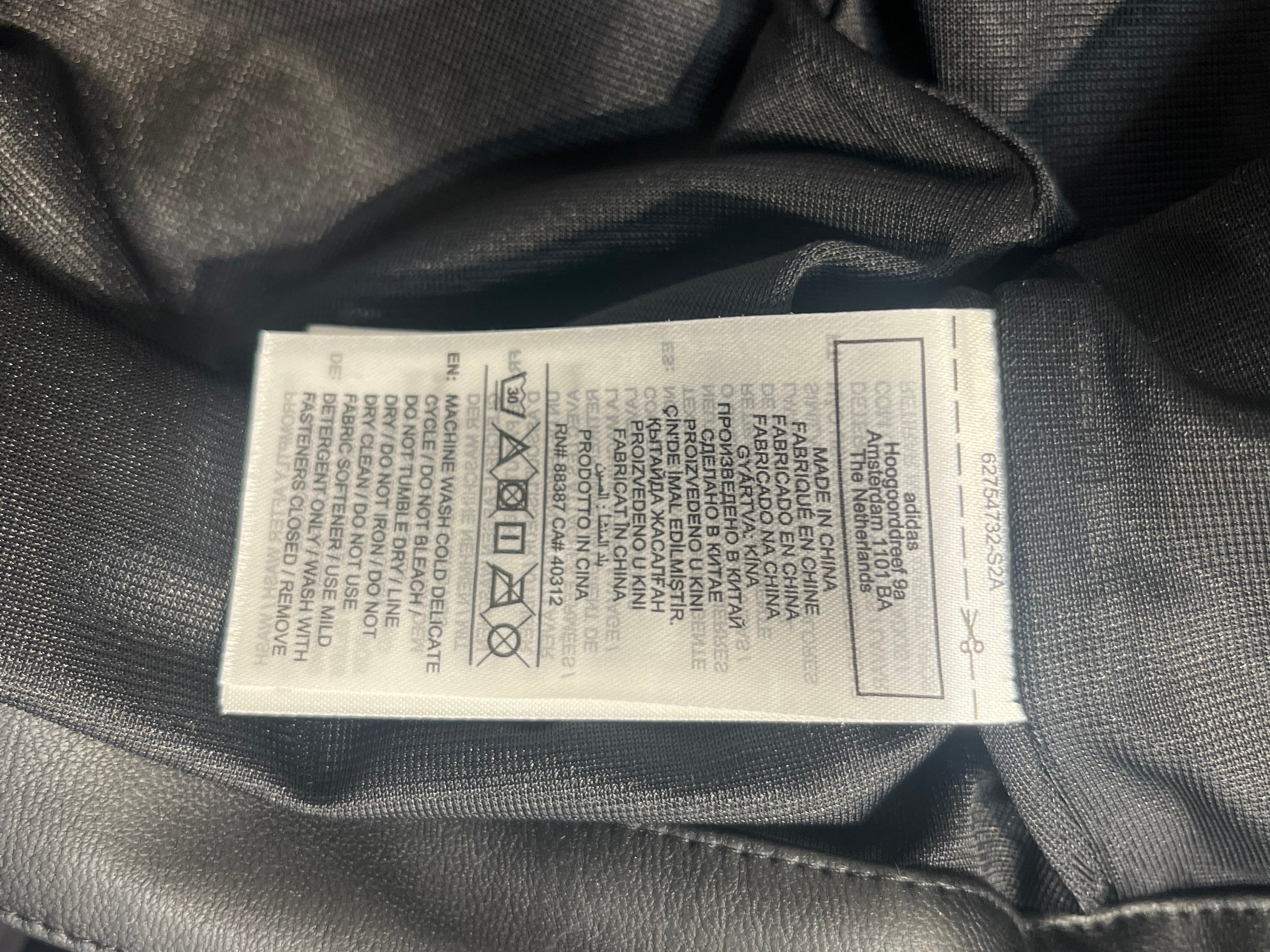 adidas/Track Jkt/S/Faux Leather/BLK/WOMEN BIKER TRACK JKT view 4