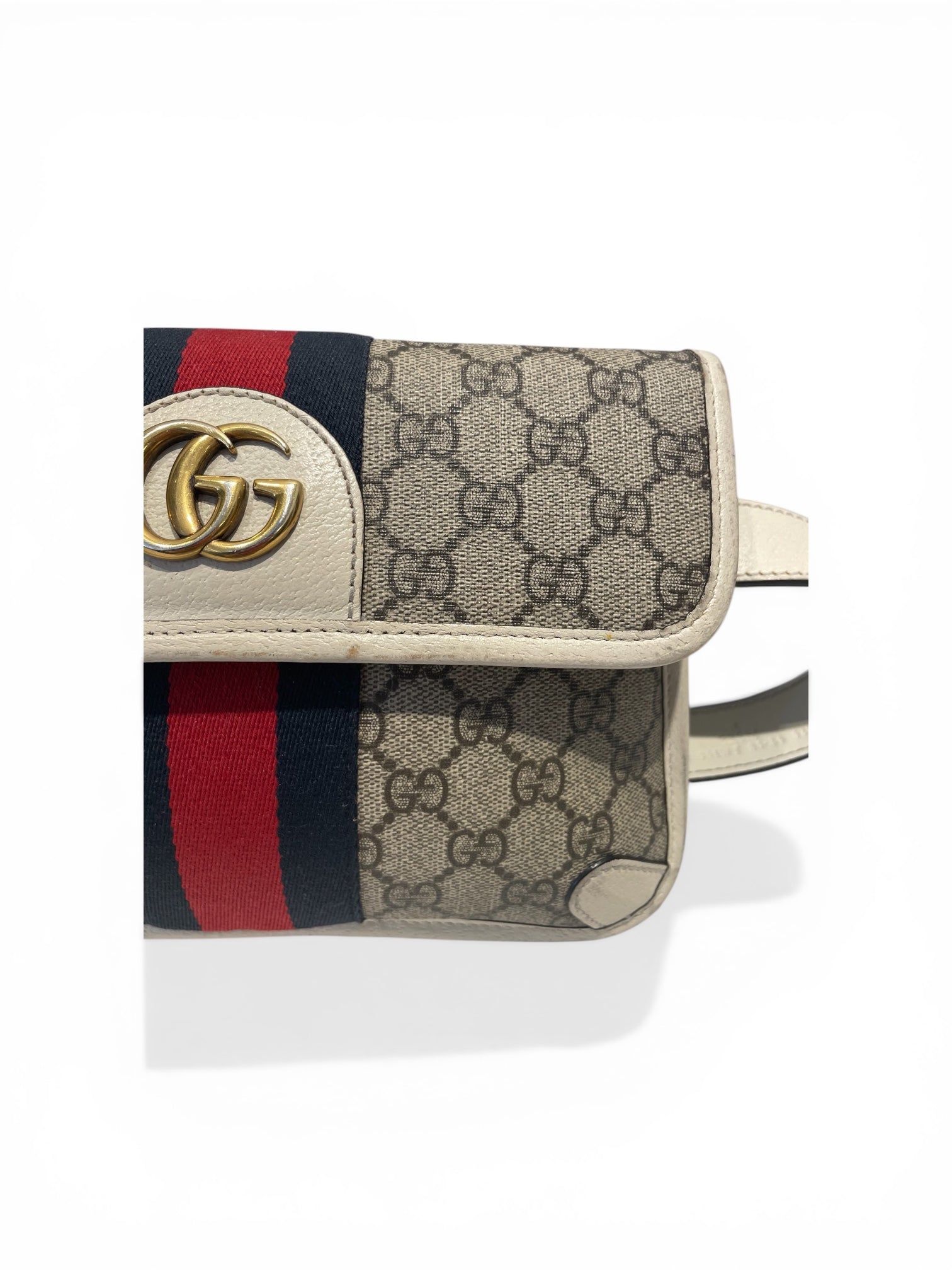 GUCCI/Bag/Monogram/Leather/WHT/ophidia GG belt bag view 4