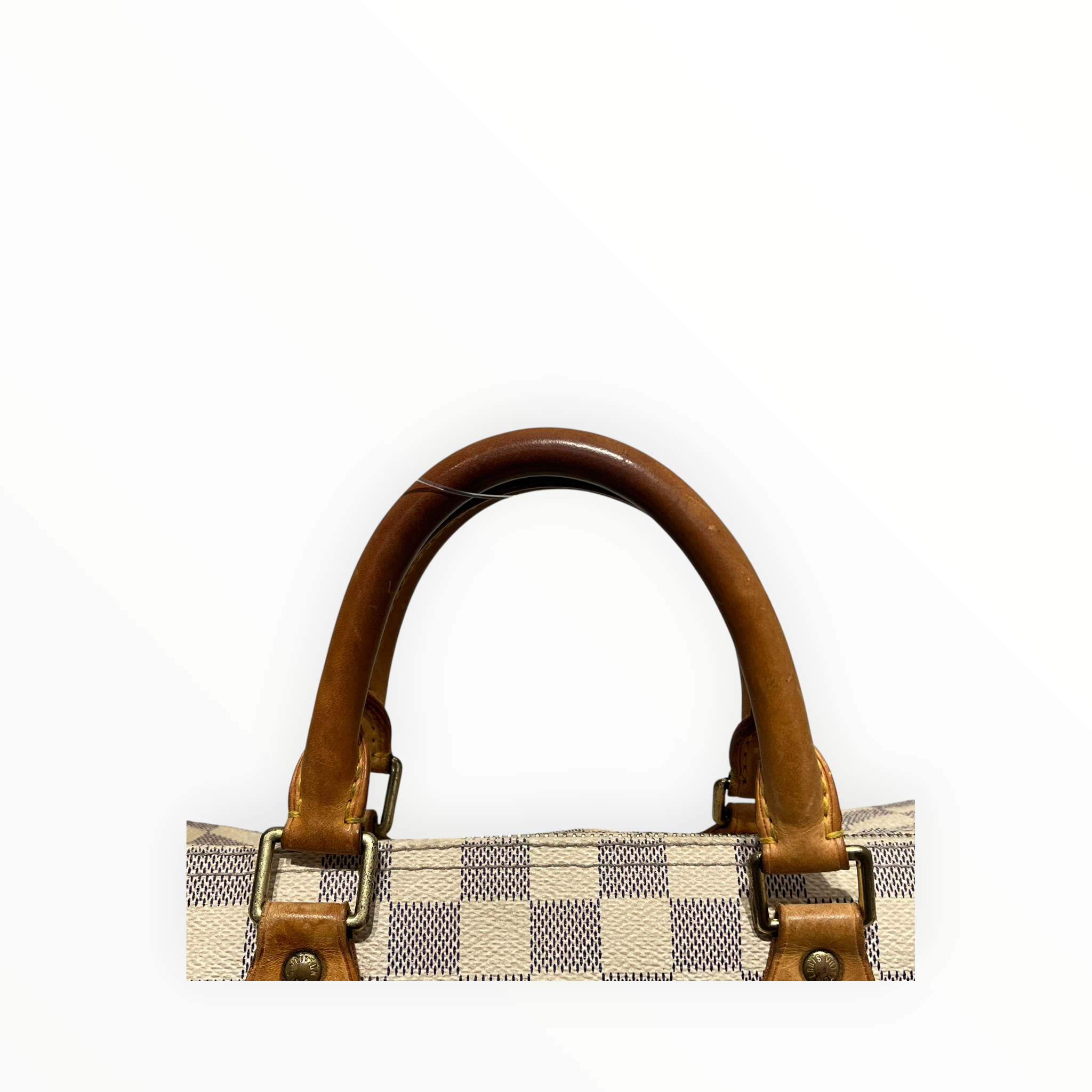 LOUIS VUITTON/Hand Bag/Monogram/Leather/CRM/SPEEDY 30 DAMIER AZUR view 3