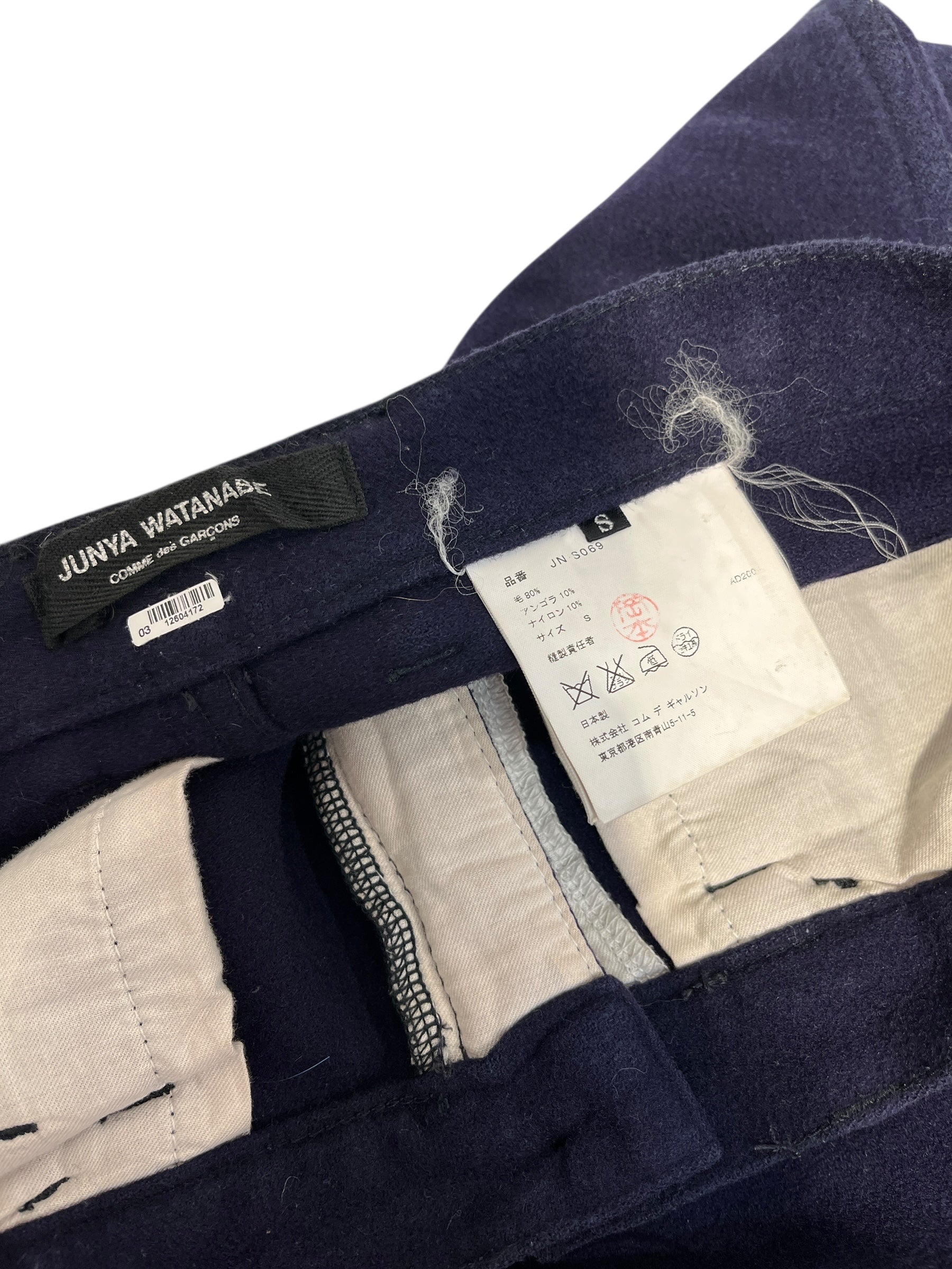 JUNYA WATANABE COMME des GARCONS/Shorts/S/Wool/NVY/ view 3