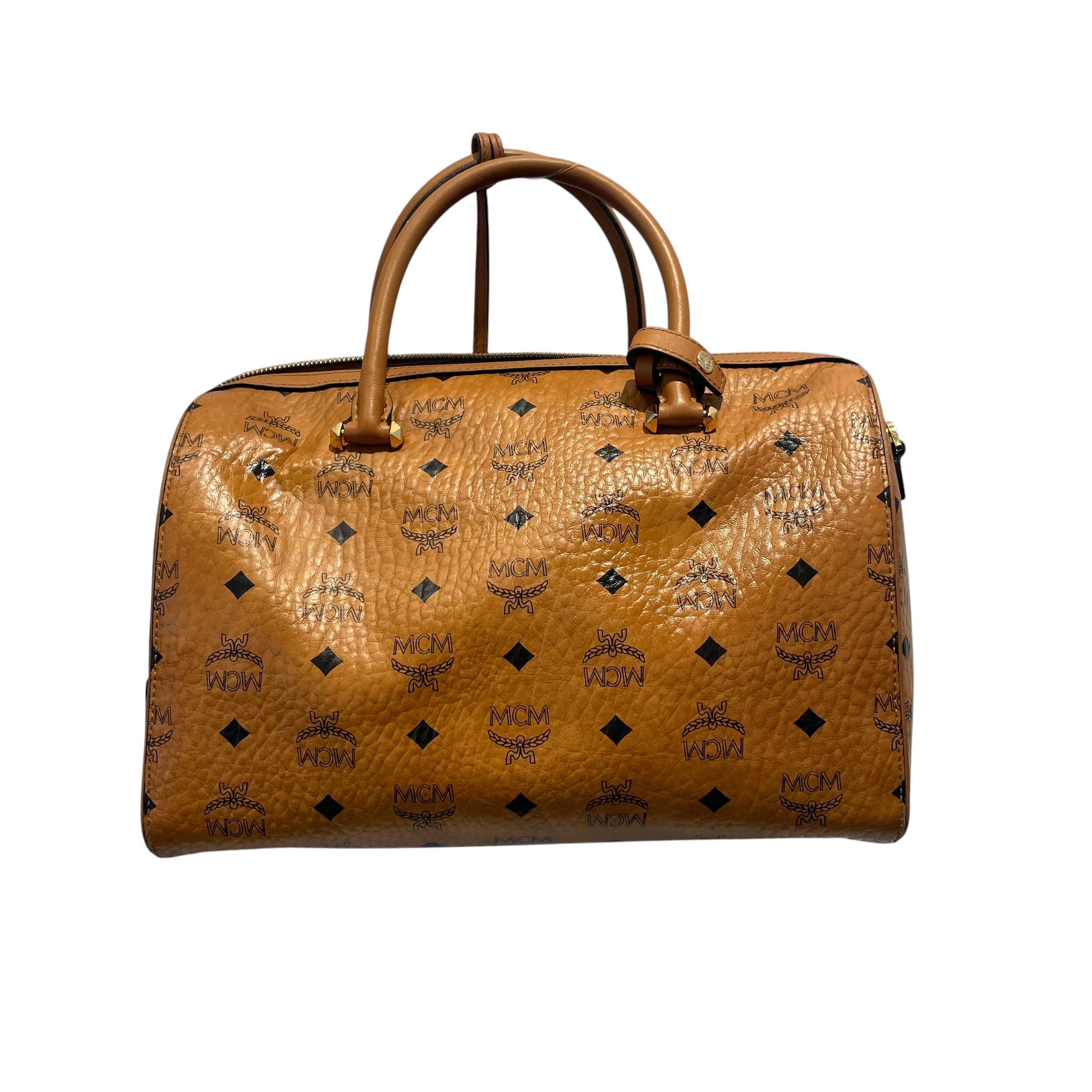MCM/Bag/Monogram/Leather/ORN/Boston canvas view 2