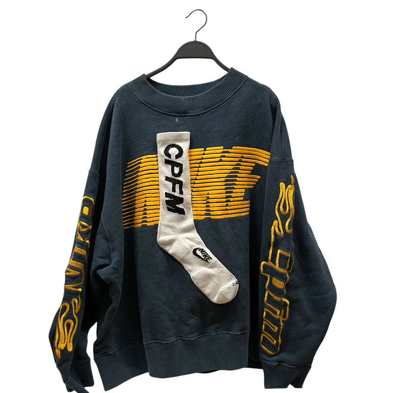 CACTUS PLANT FLEA MARKET/Sweatshirt/L/Cotton/NVY/sock