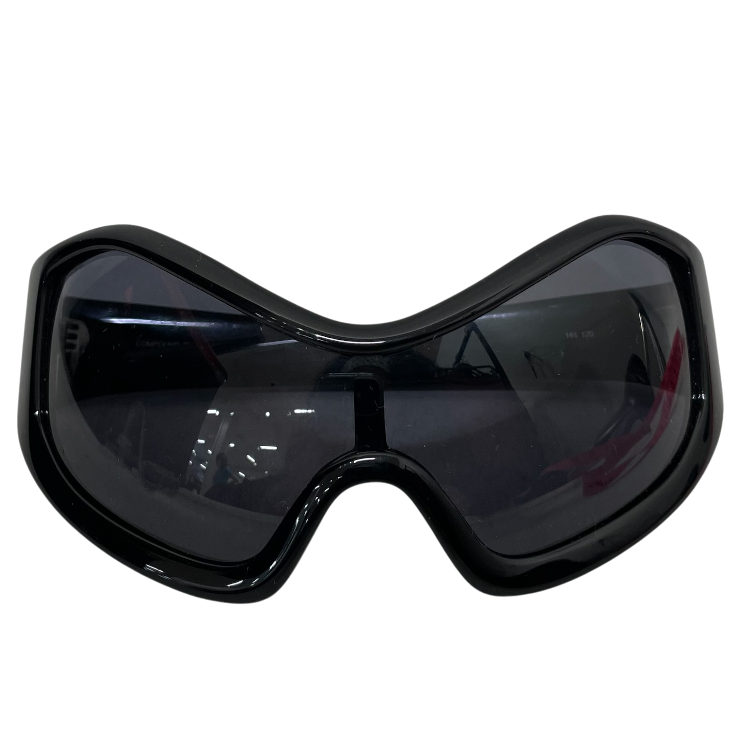entire studios/Sunglasses/Plastic/BLK/M's/COMPOUND SHIELD GLASSES view 1