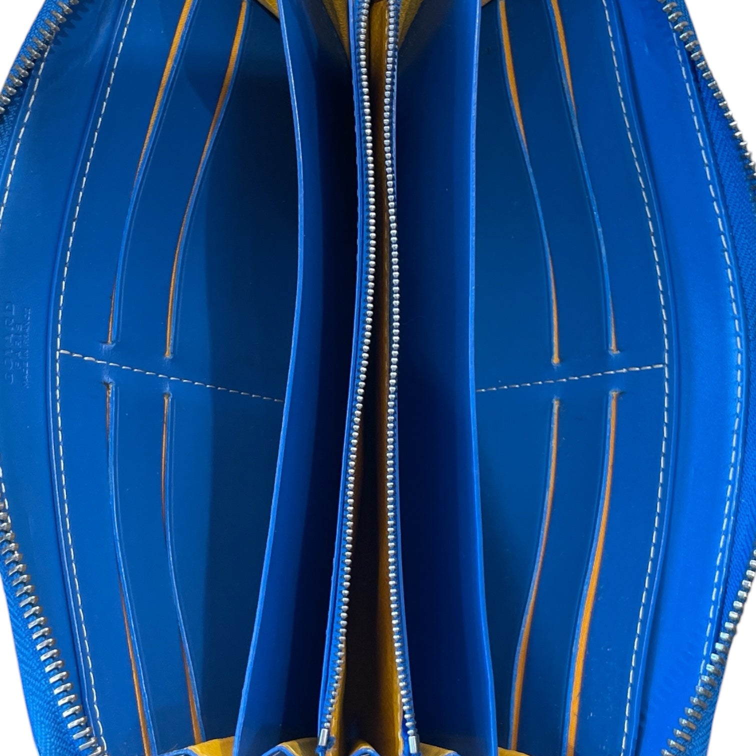 GOYARD/Long Wallet/Monogram/Leather/BLU/MATIGON ZIPPE GM view 3