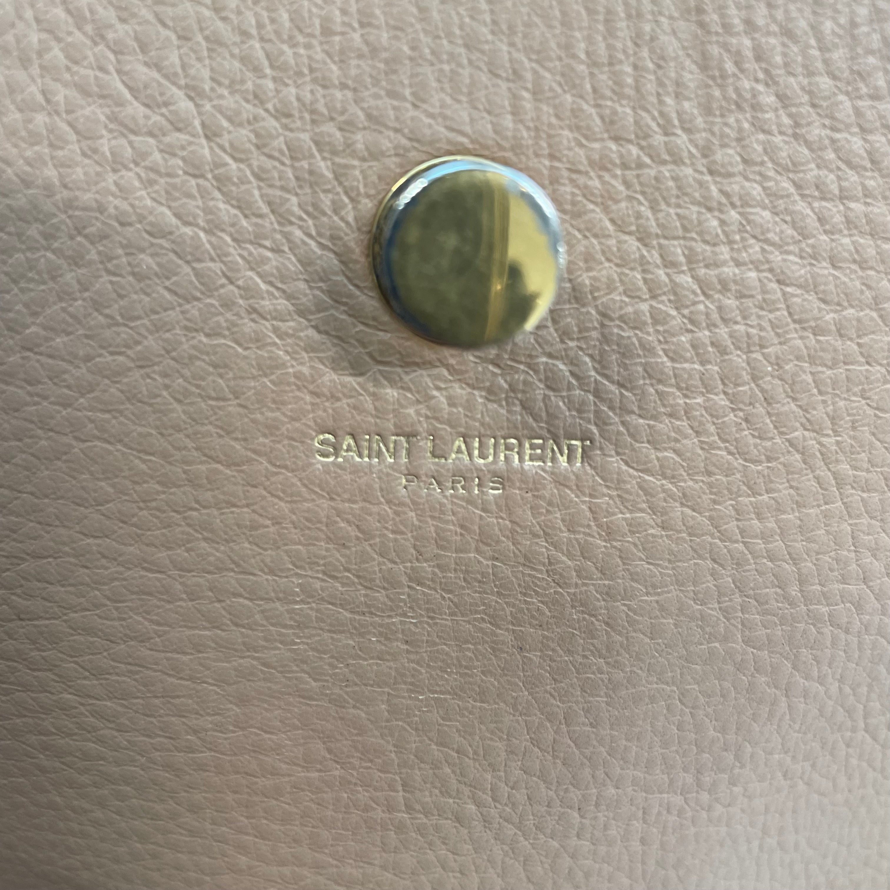 SAINT LAURENT/Cross Body Bag/Leather/BEG/muse toe mini bag view 5