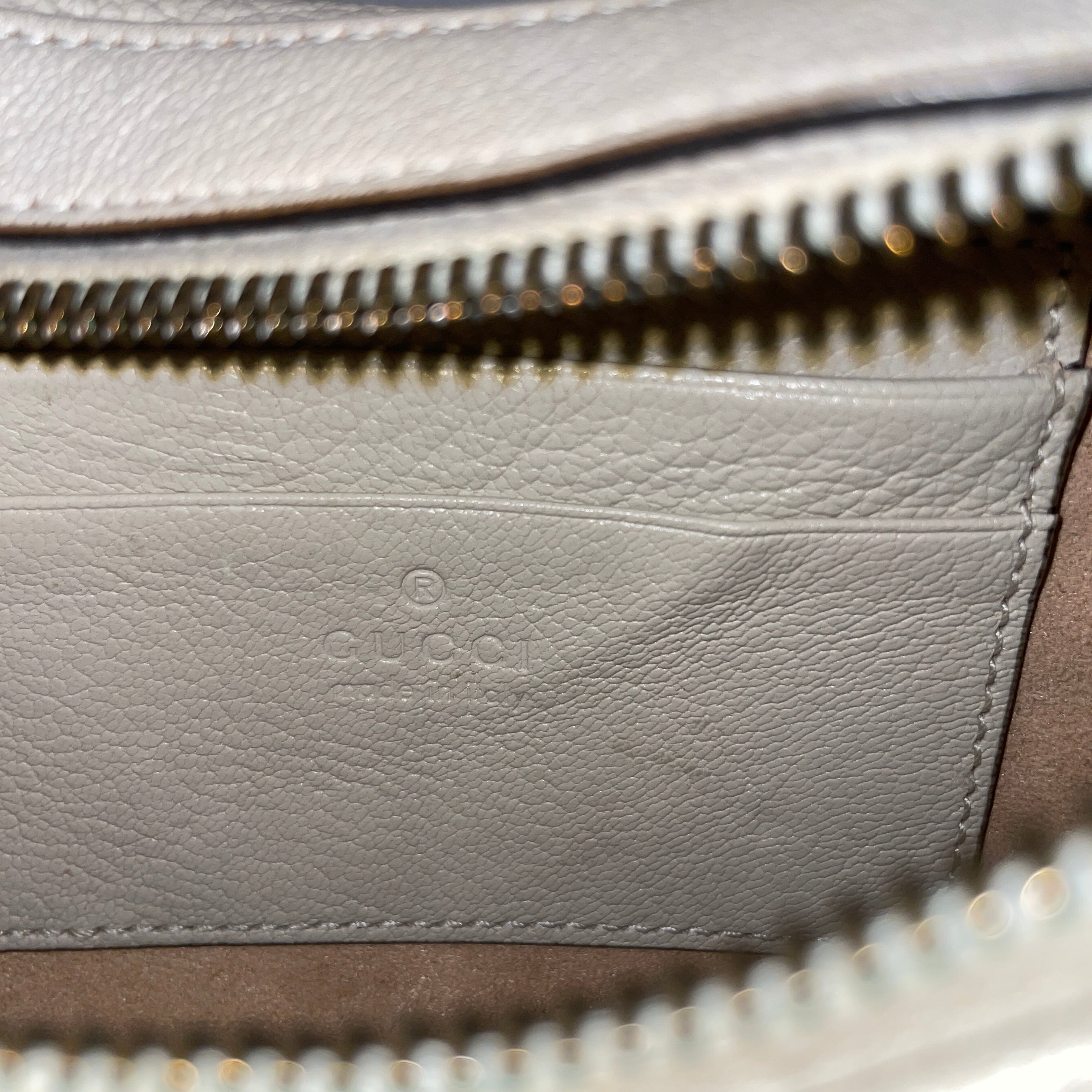 GUCCI/Hand Bag/Leather/WHT/HANDBAG view 3