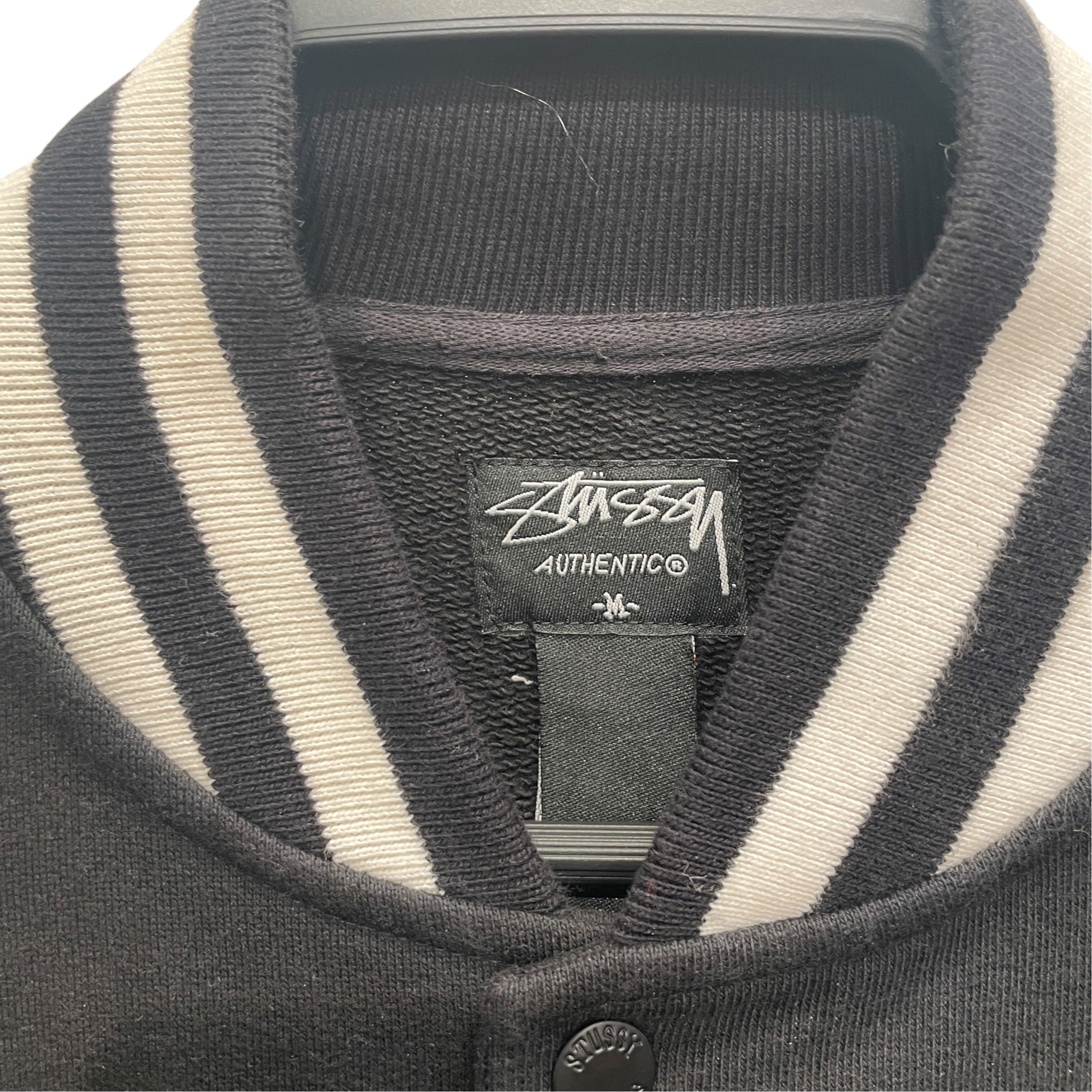 STUSSY/Deck Jkt/M/Cotton/BLK/WHT DETAIL / LOGO PATCHES view 2