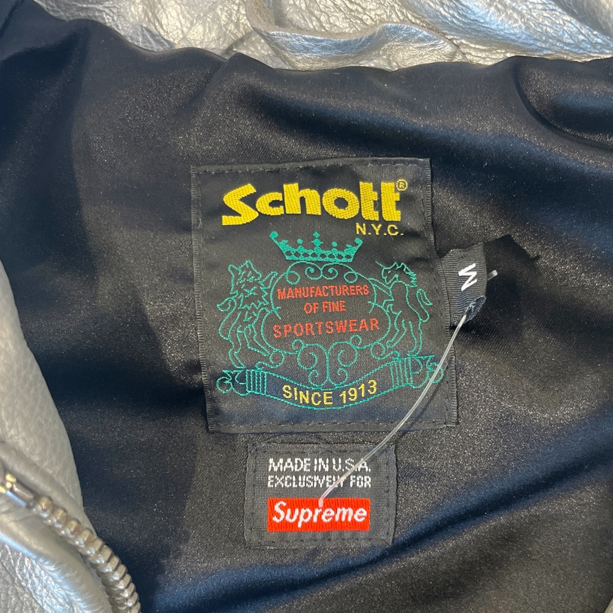 Supreme/Schott/Leather Jkt/M/Leather/SLV/Single Breasted/S/S 23 RACER JACKET view 3