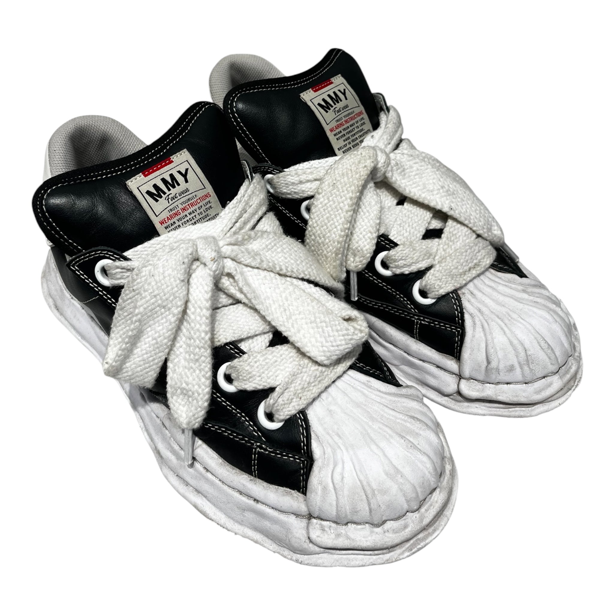 MIHARA YASUHIRO/Low-Sneakers/US 11/Leather/BLK/Blakey view 1