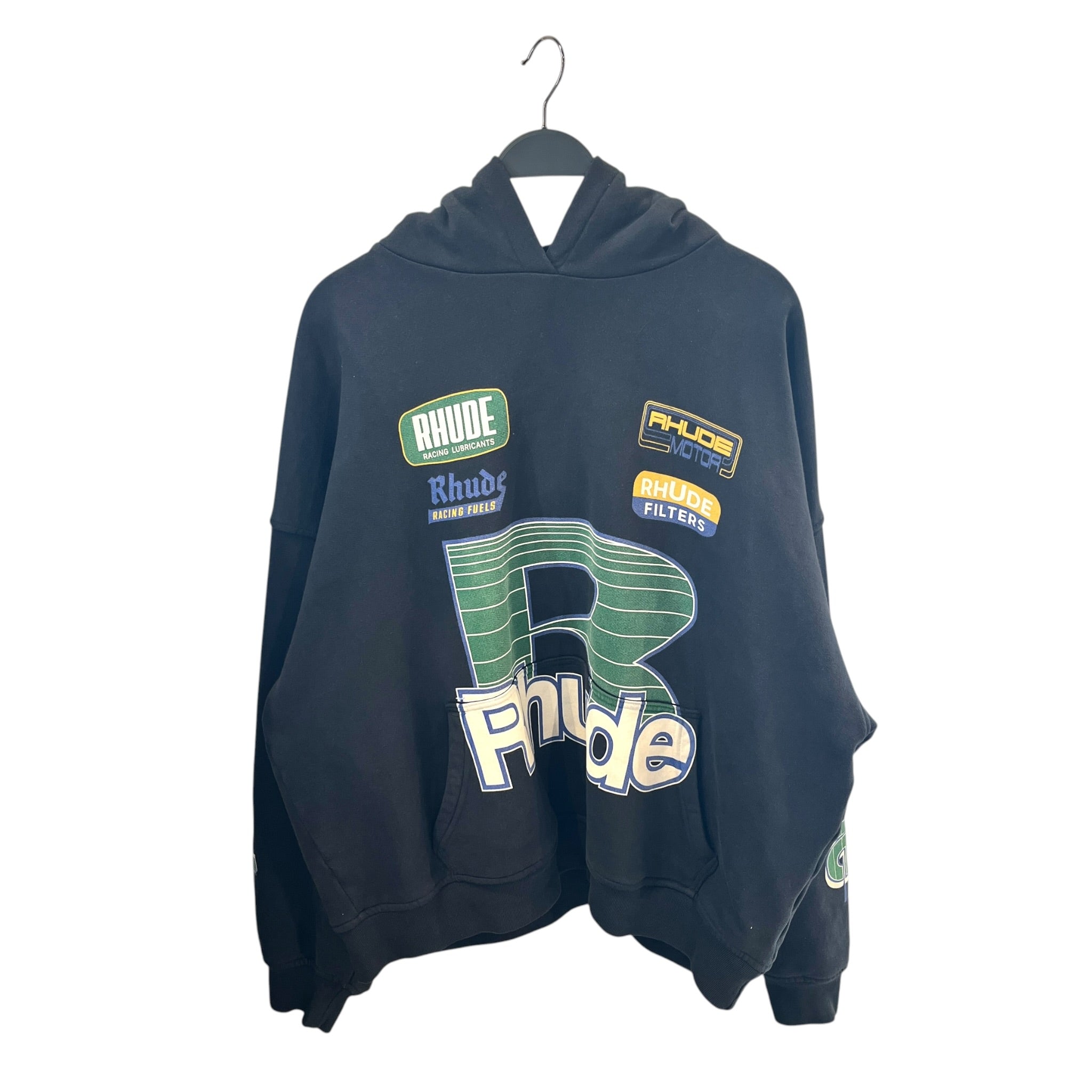 RHUDE/Hoodie/XXL/BLK/ROADWAY RACING HOODIE view 1